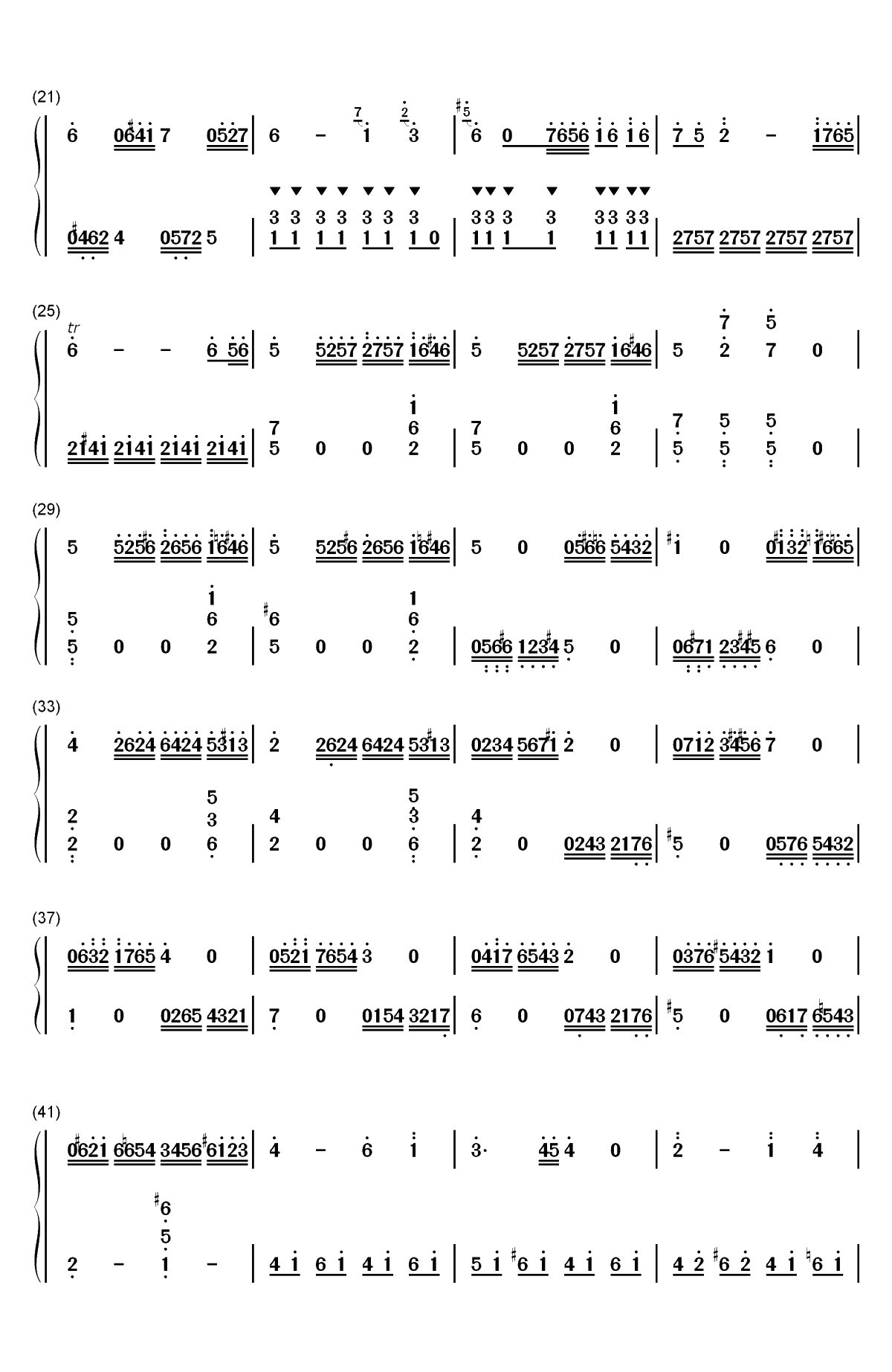 C大调第16号钢琴奏鸣曲-莫扎特双手简谱预览2