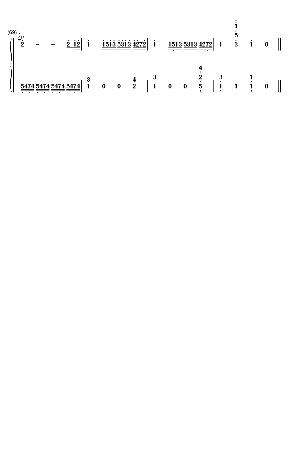 C大调第16号钢琴奏鸣曲-莫扎特双手简谱预览4