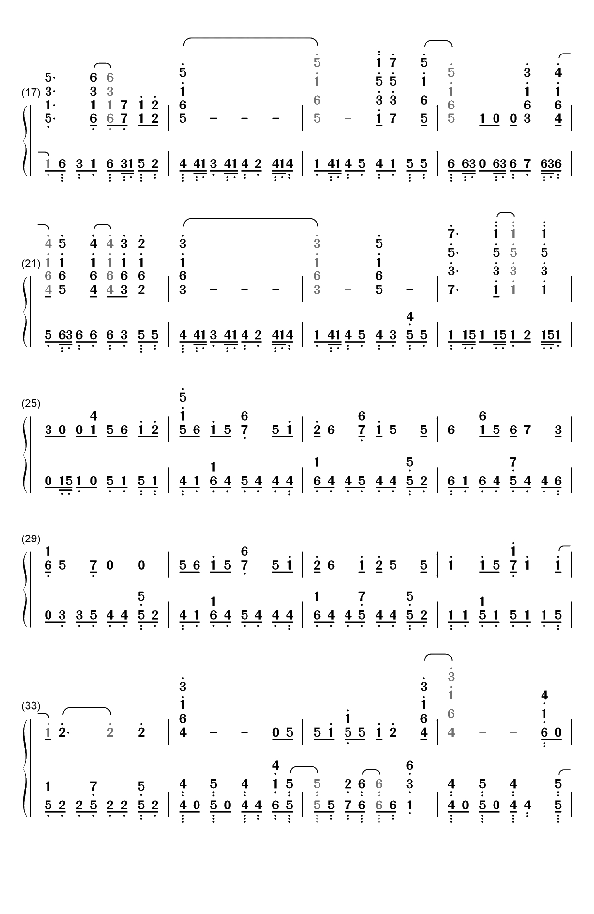 Little Busters-完整版双手简谱预览2