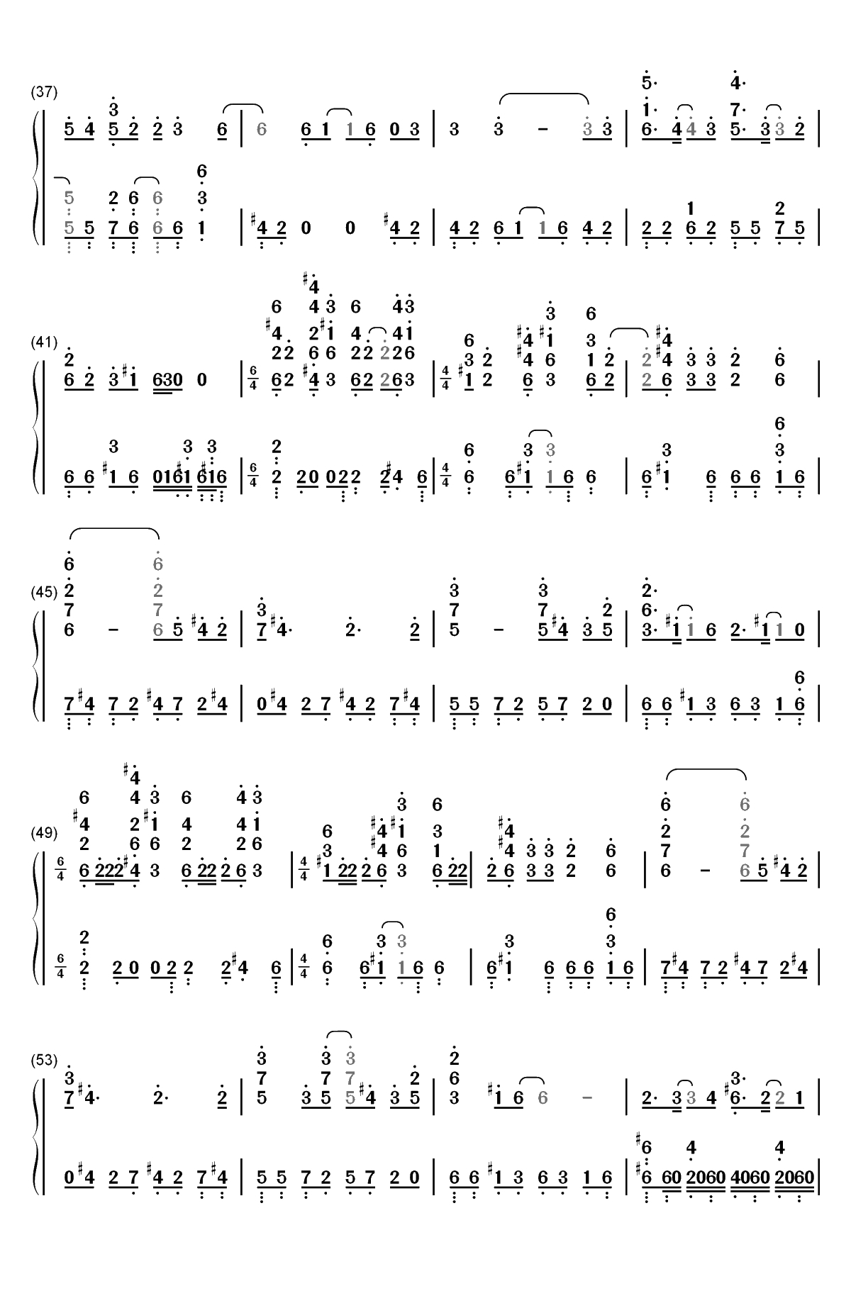 Little Busters-完整版双手简谱预览3