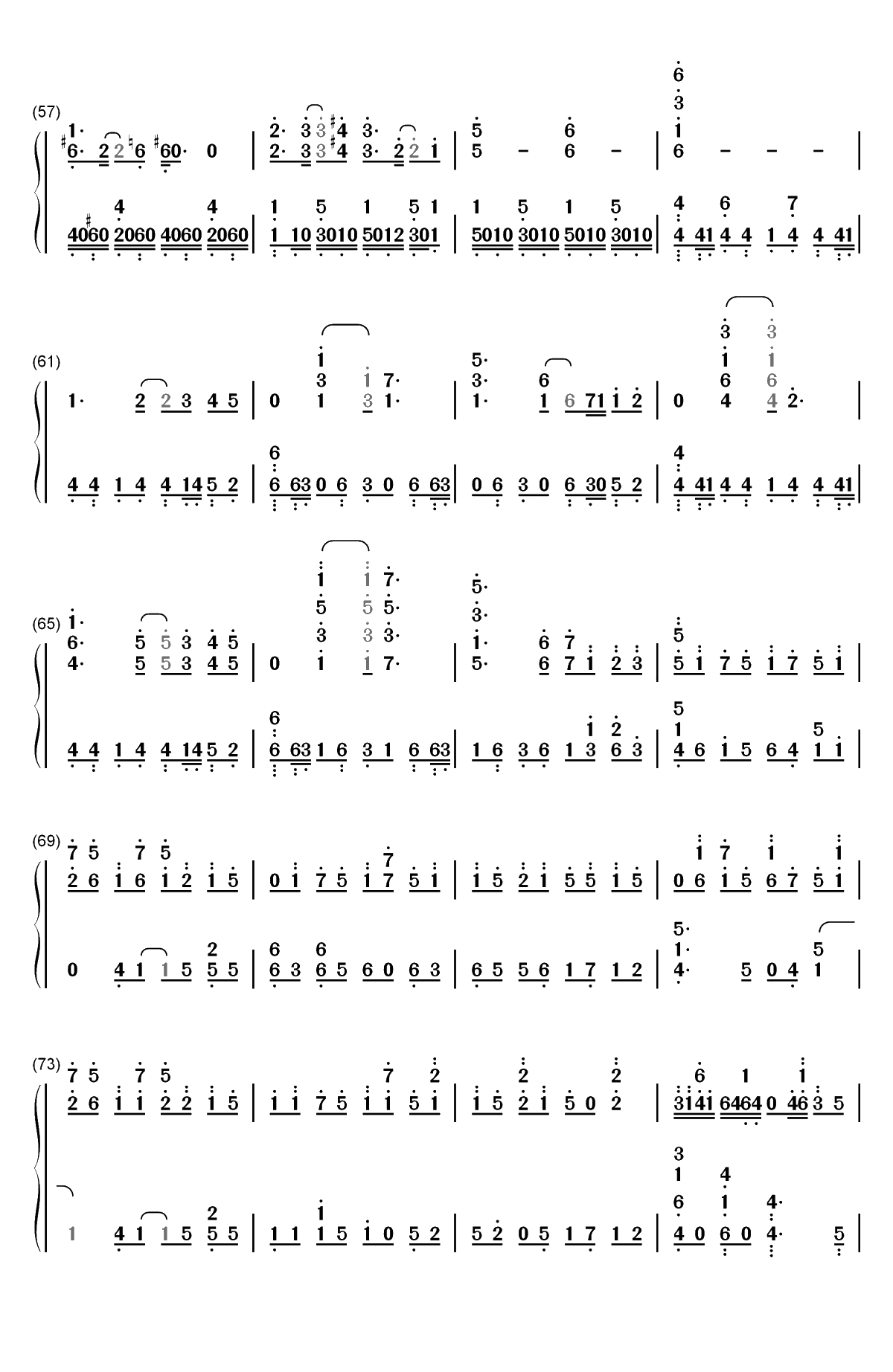 Little Busters-完整版双手简谱预览4