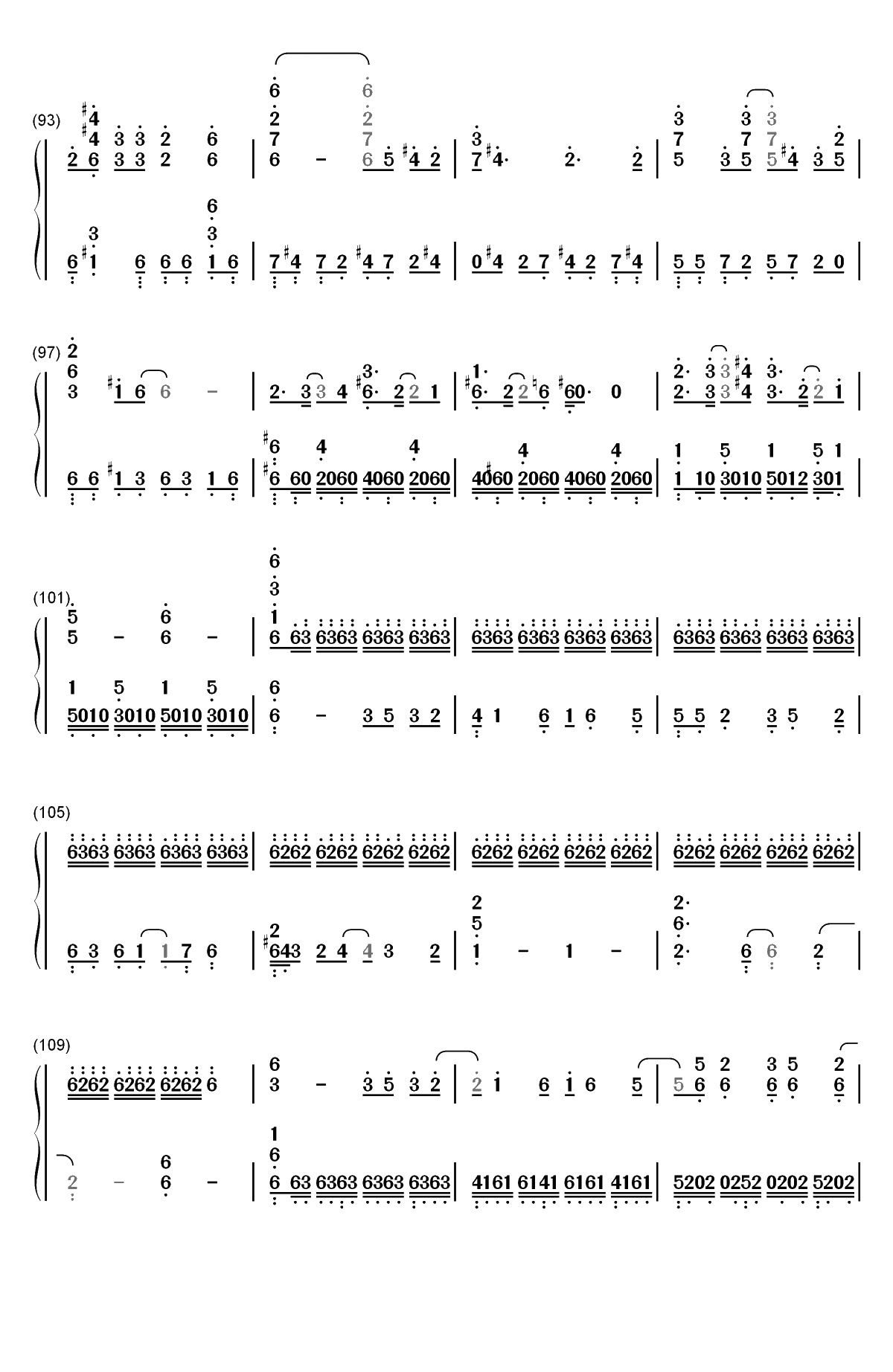 Little Busters-完整版双手简谱预览6