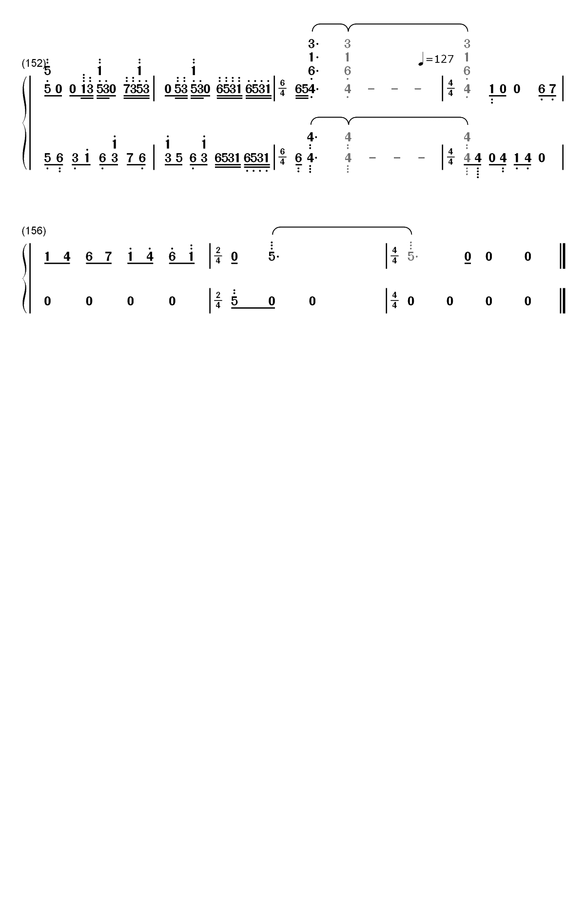 Little Busters-完整版双手简谱预览9