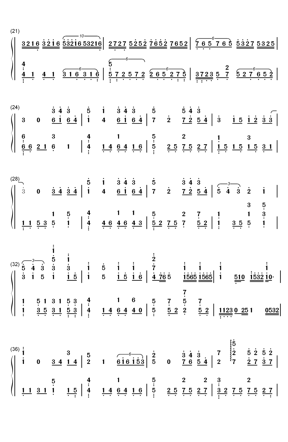 You Can Be My Girlfriend-歌曲动感给你不一样的感觉双手简谱预览2