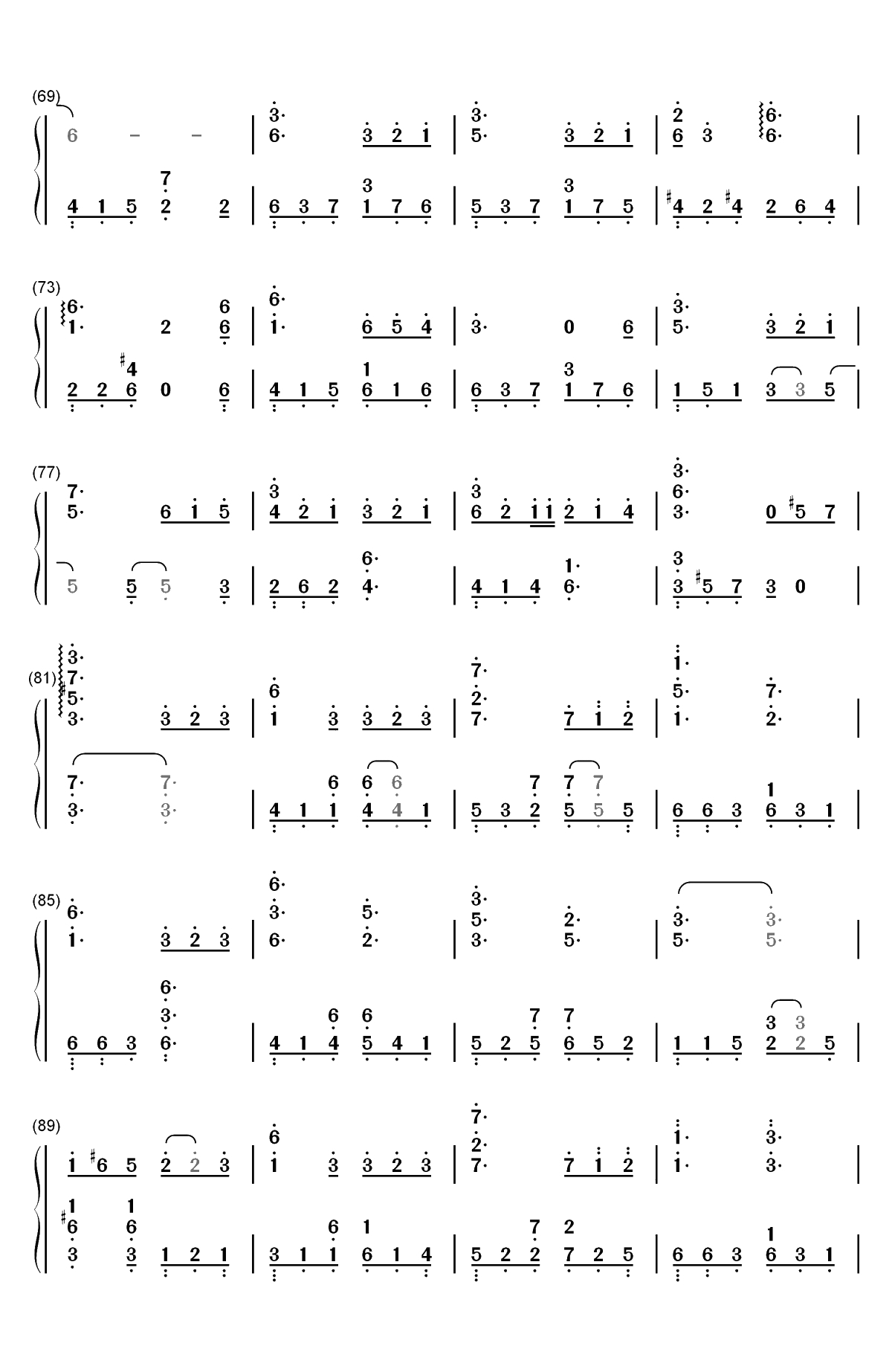 缘起-白蛇缘起推广曲双手简谱预览4