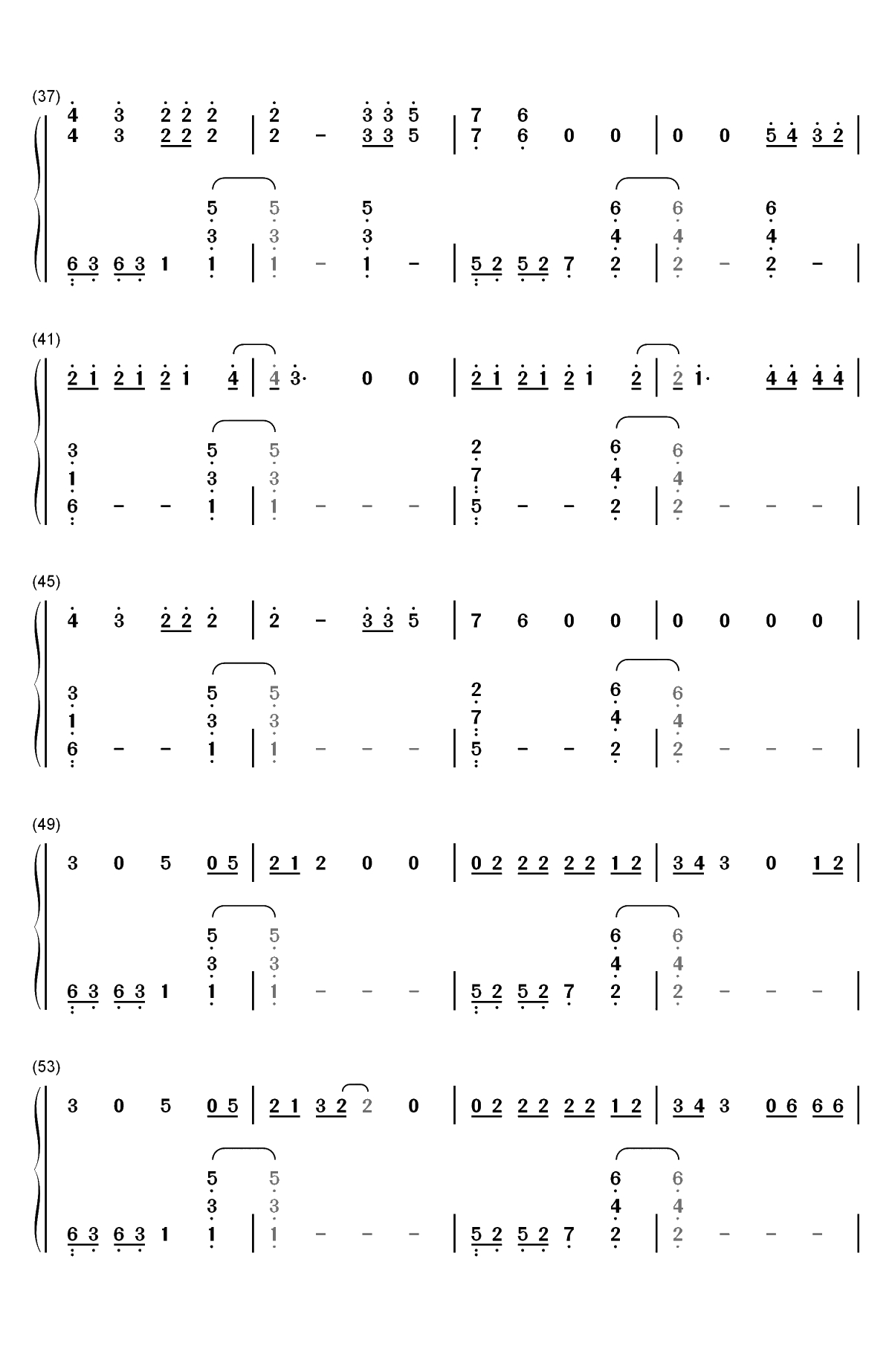 Without Me-Halsey双手简谱预览3