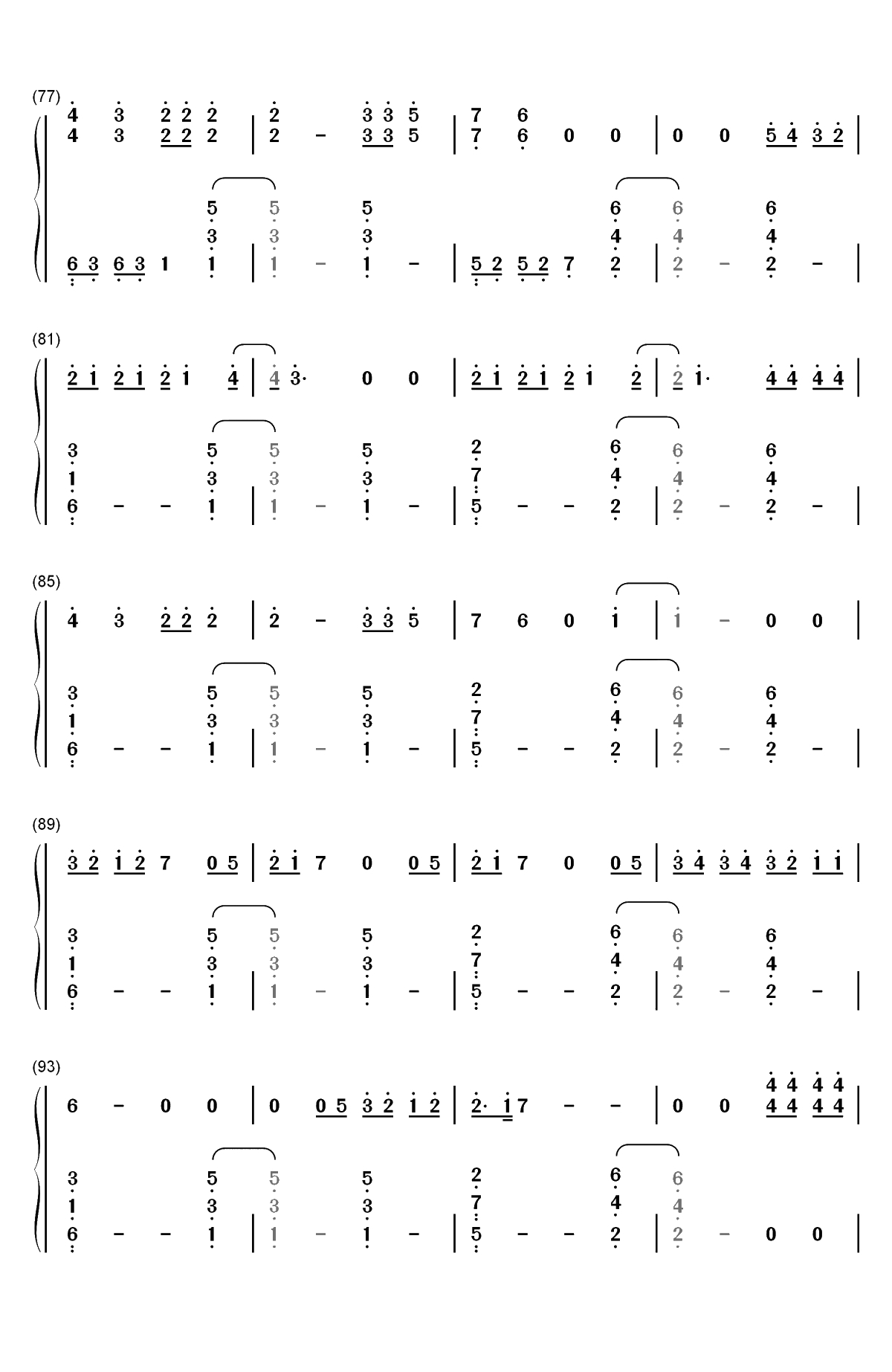 Without Me-Halsey双手简谱预览5