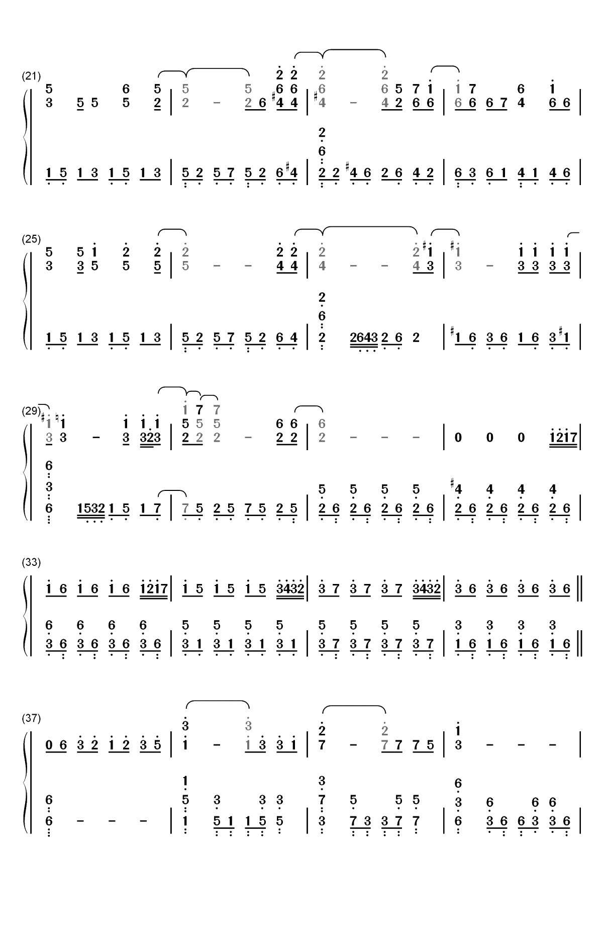 He Is-Ghost双手简谱预览2