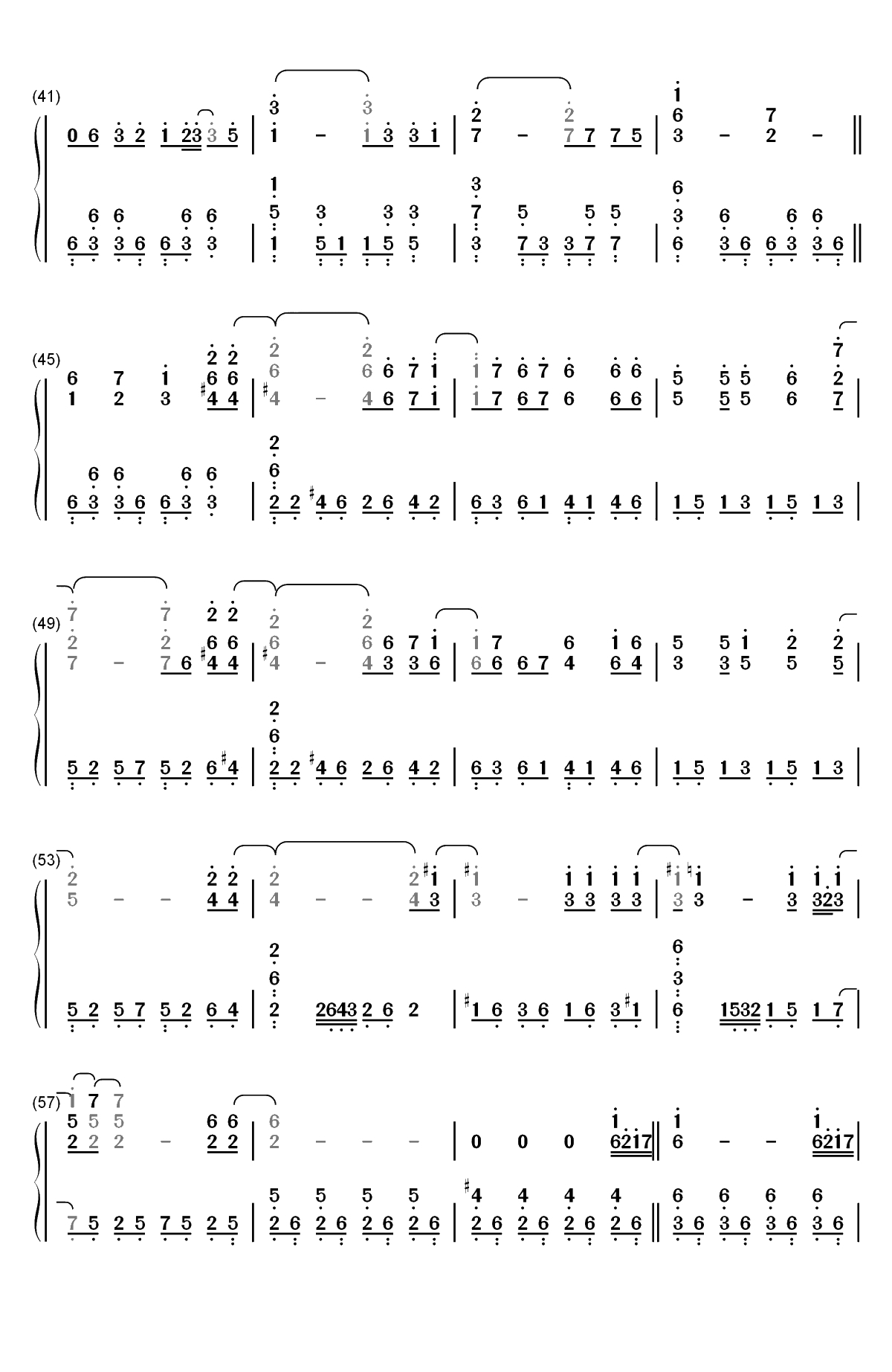 He Is-Ghost双手简谱预览3