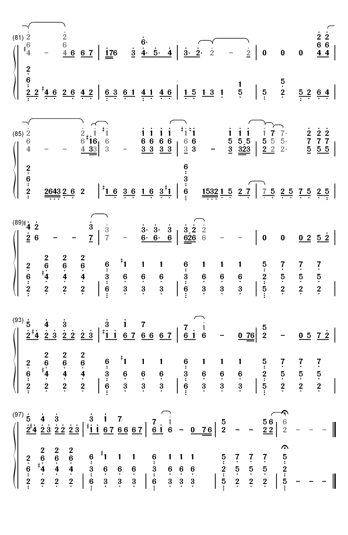 He Is-Ghost双手简谱预览5