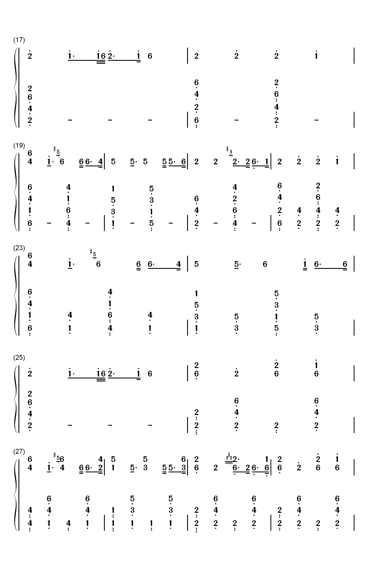 Frontier-Cargo Remix-清新小电-抖音热门双手简谱预览2