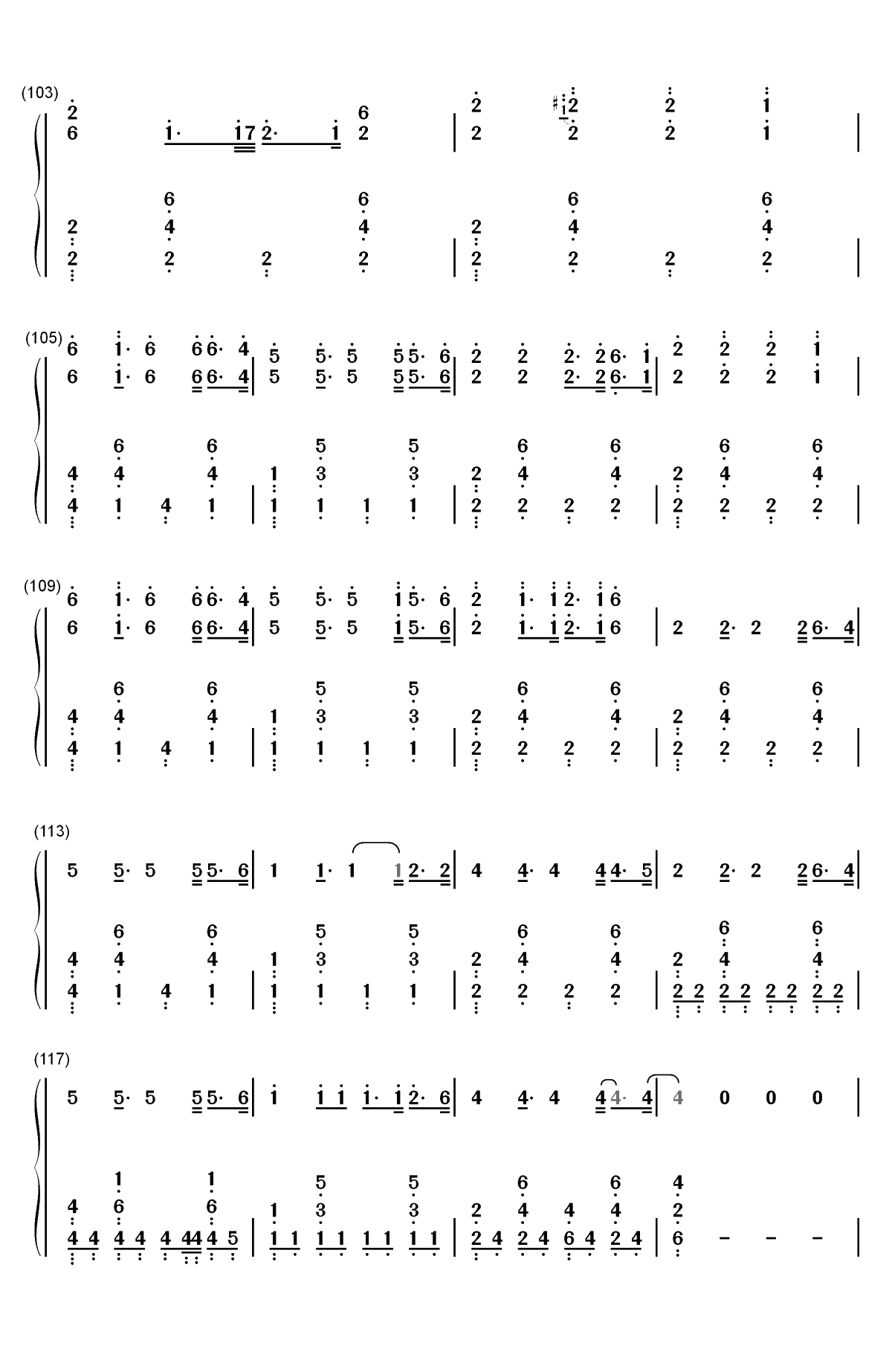 Frontier-Cargo Remix-清新小电-抖音热门双手简谱预览7