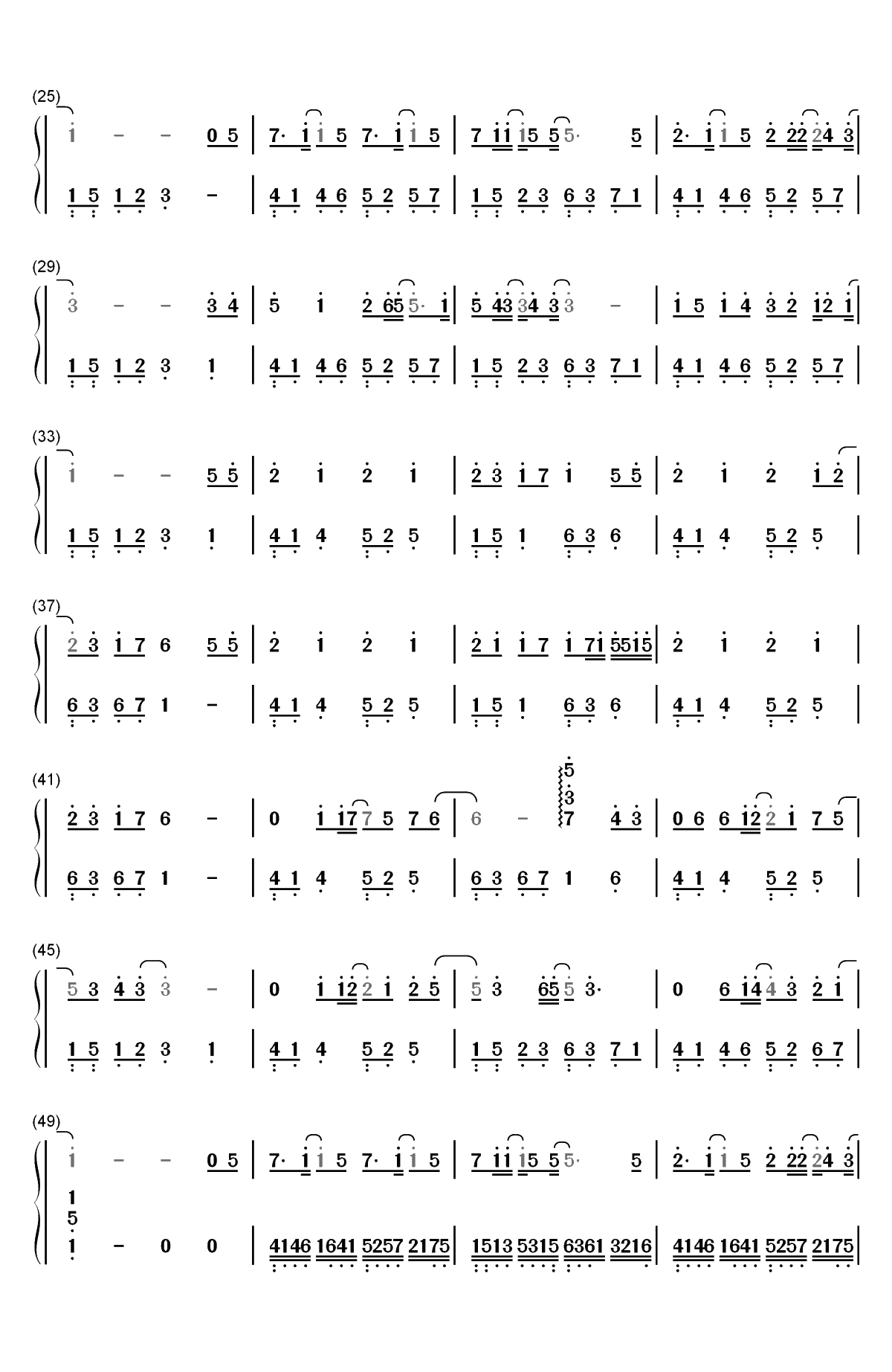 心跳的证明-一吻定情心动版主题曲双手简谱预览2