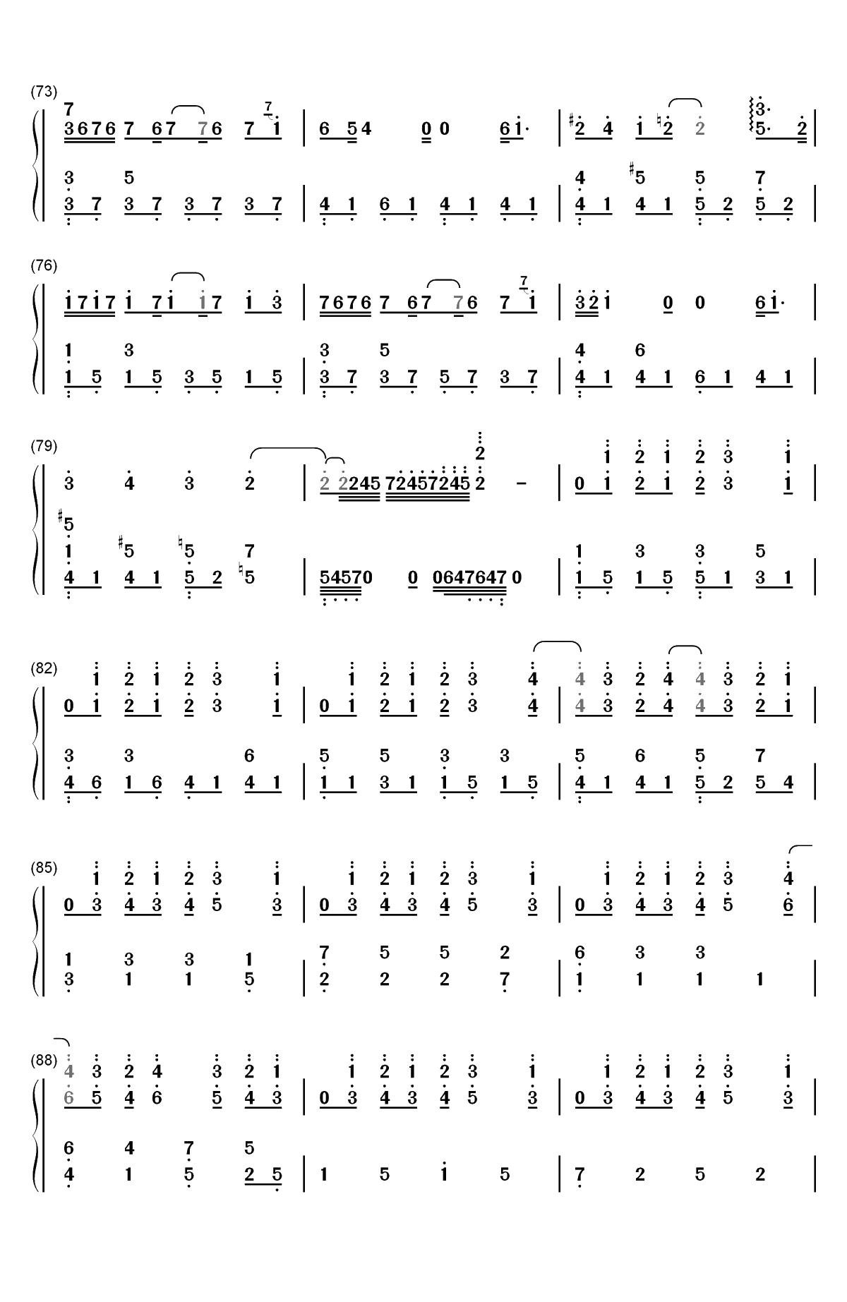 燕窝-苏打绿双手简谱预览5