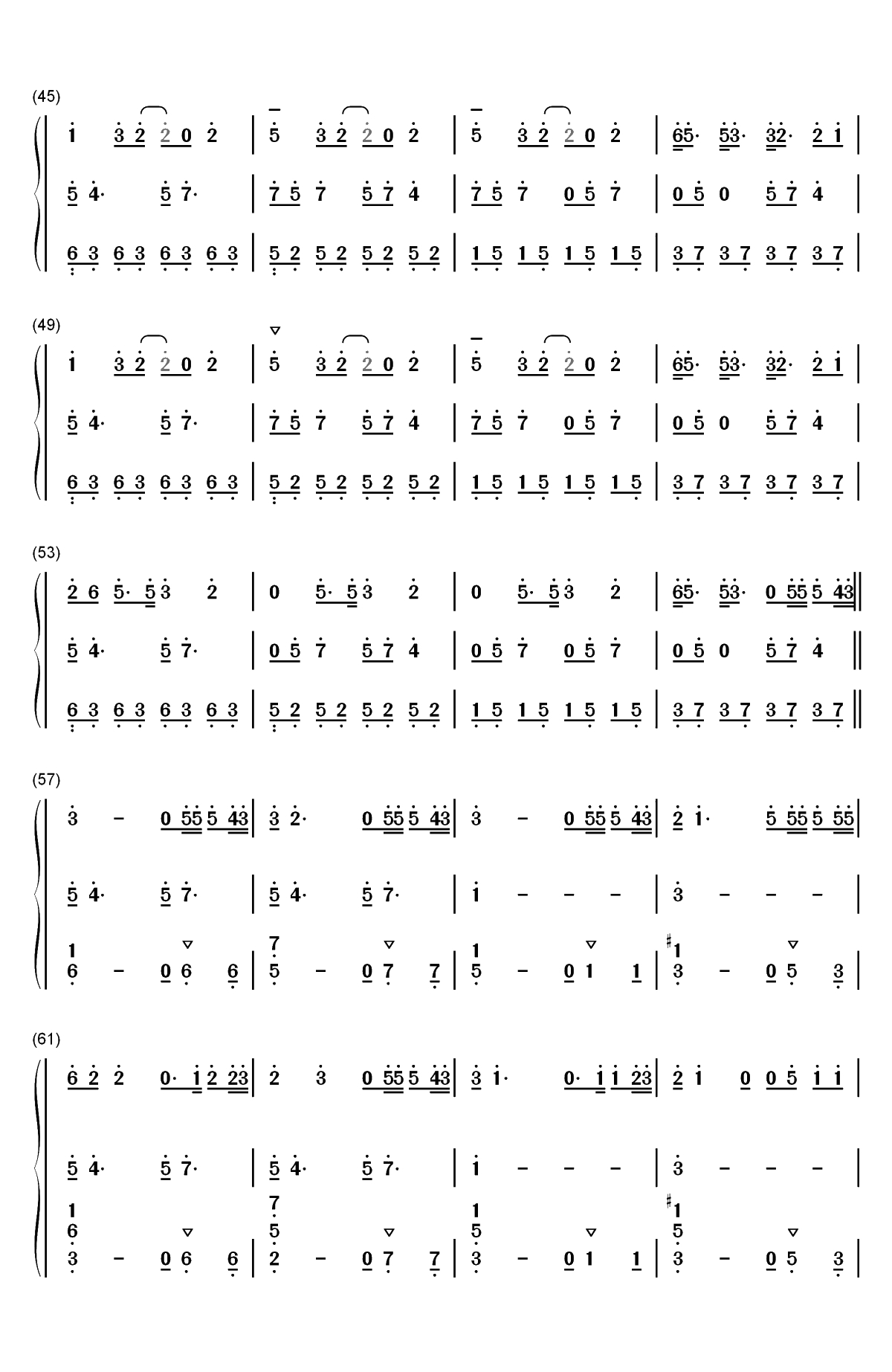 Thank U Next-Ariana Grande双手简谱预览4