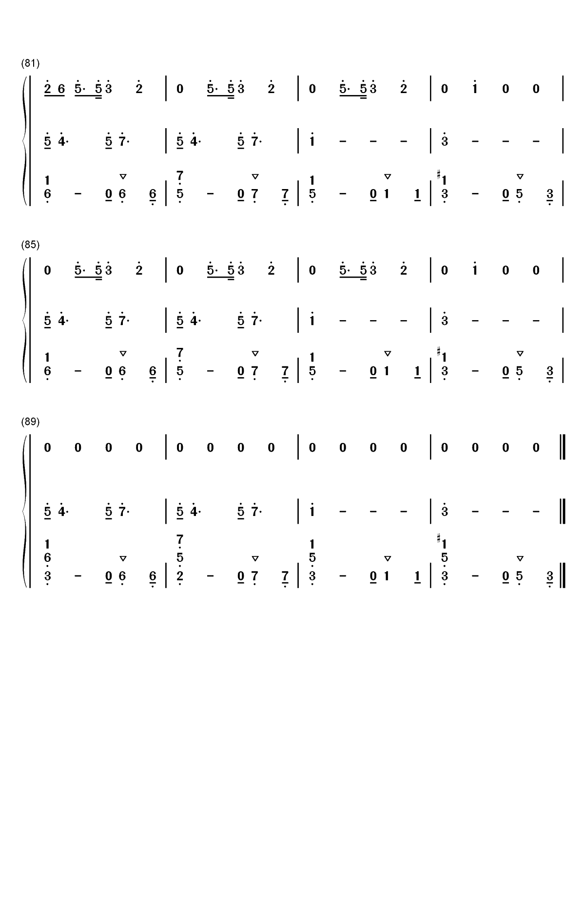 Thank U Next-Ariana Grande双手简谱预览6