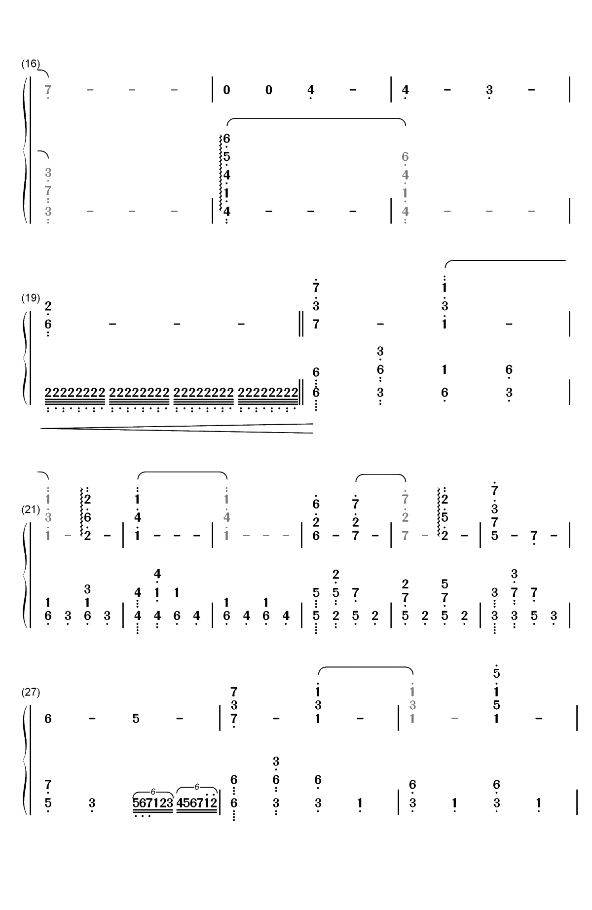 流浪地球组曲双手简谱预览2