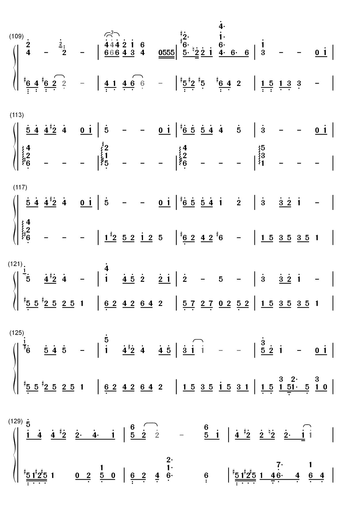 流浪地球组曲双手简谱预览8