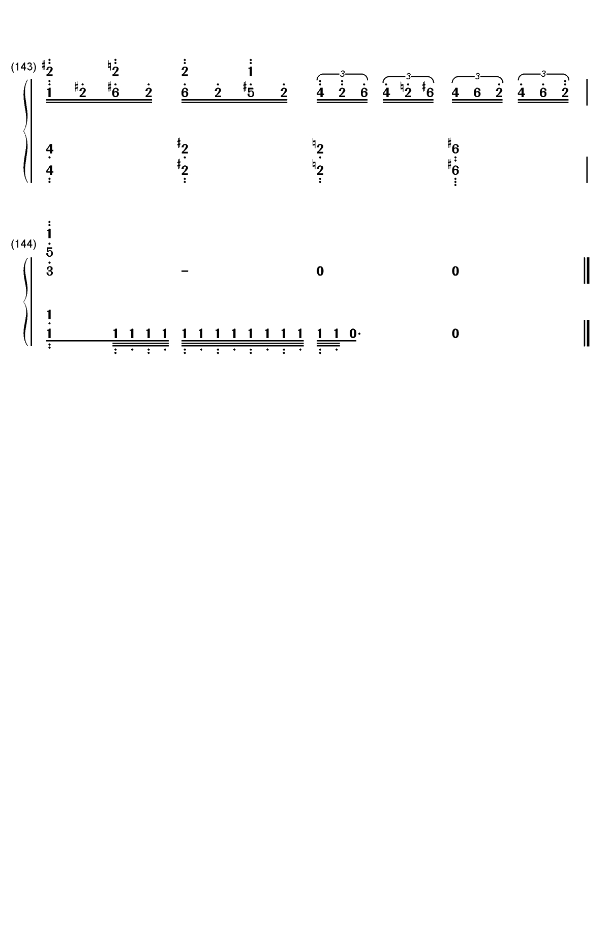 流浪地球组曲双手简谱预览10