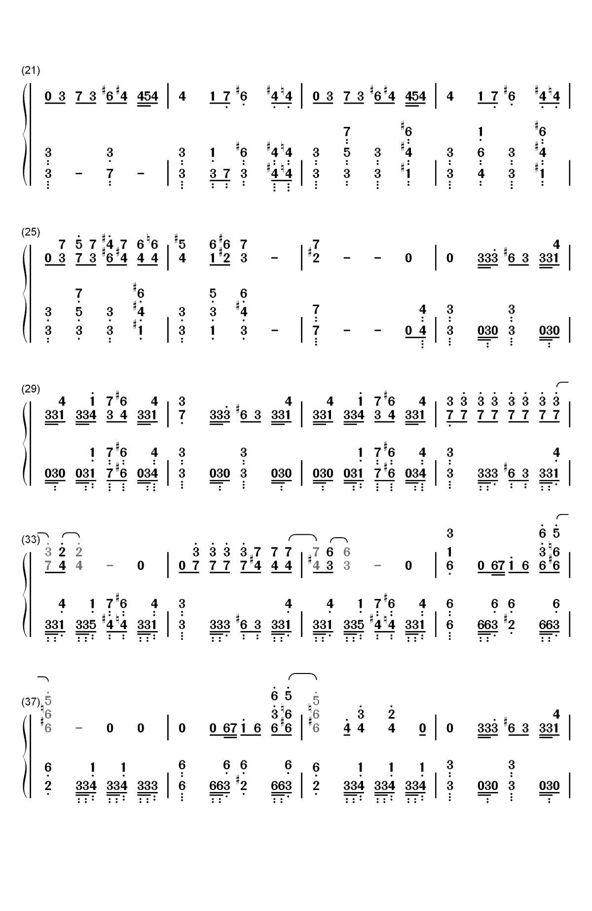 Cirice-Church-Ghost双手简谱预览2