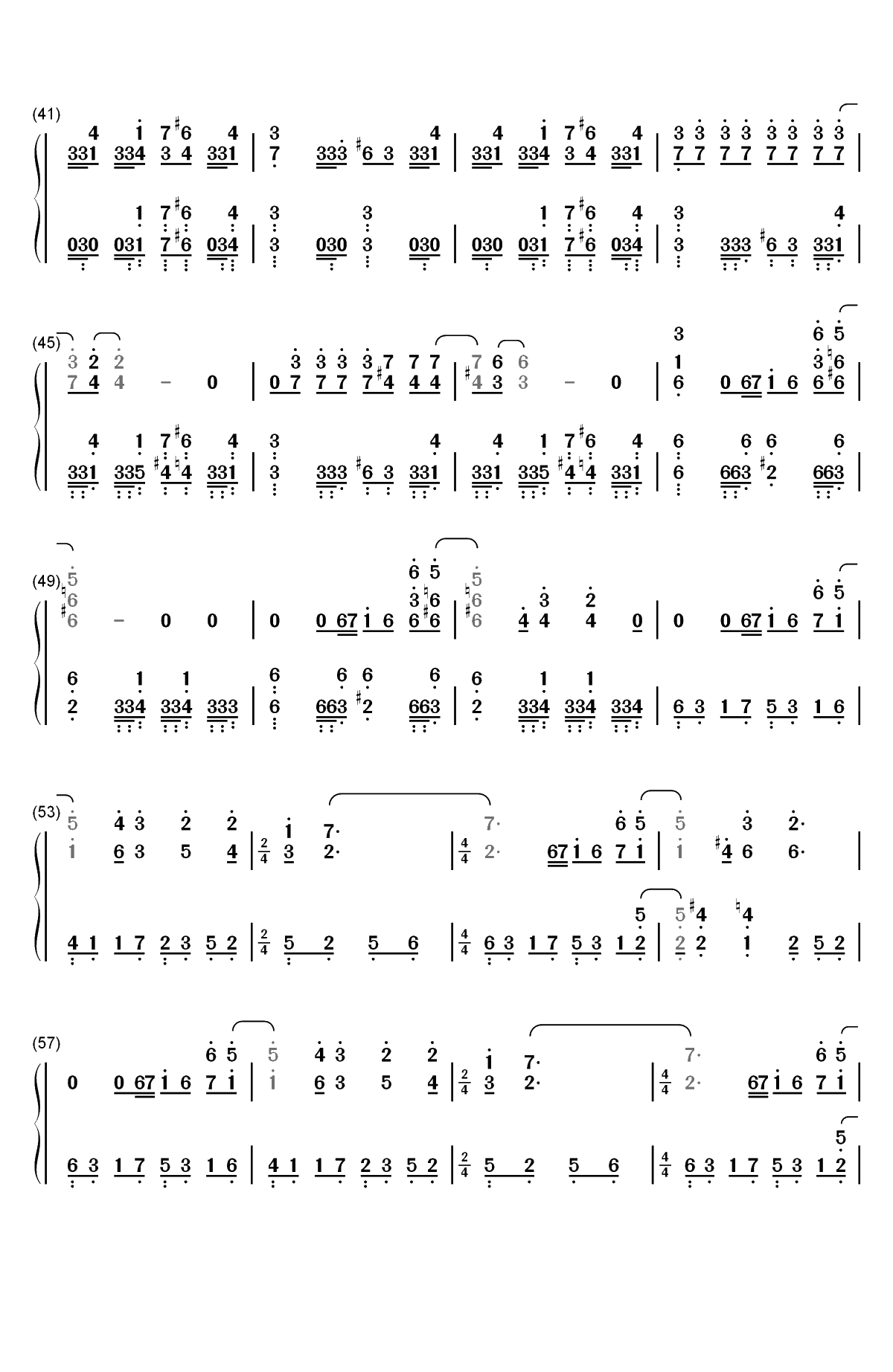 Cirice-Church-Ghost双手简谱预览3