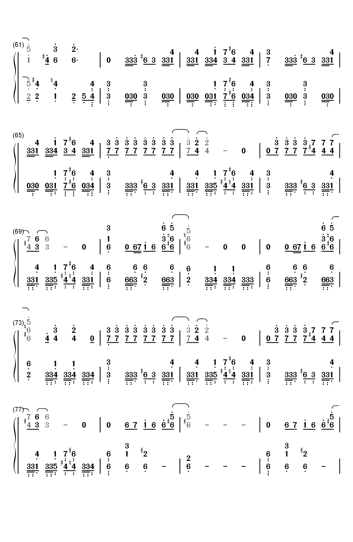 Cirice-Church-Ghost双手简谱预览4