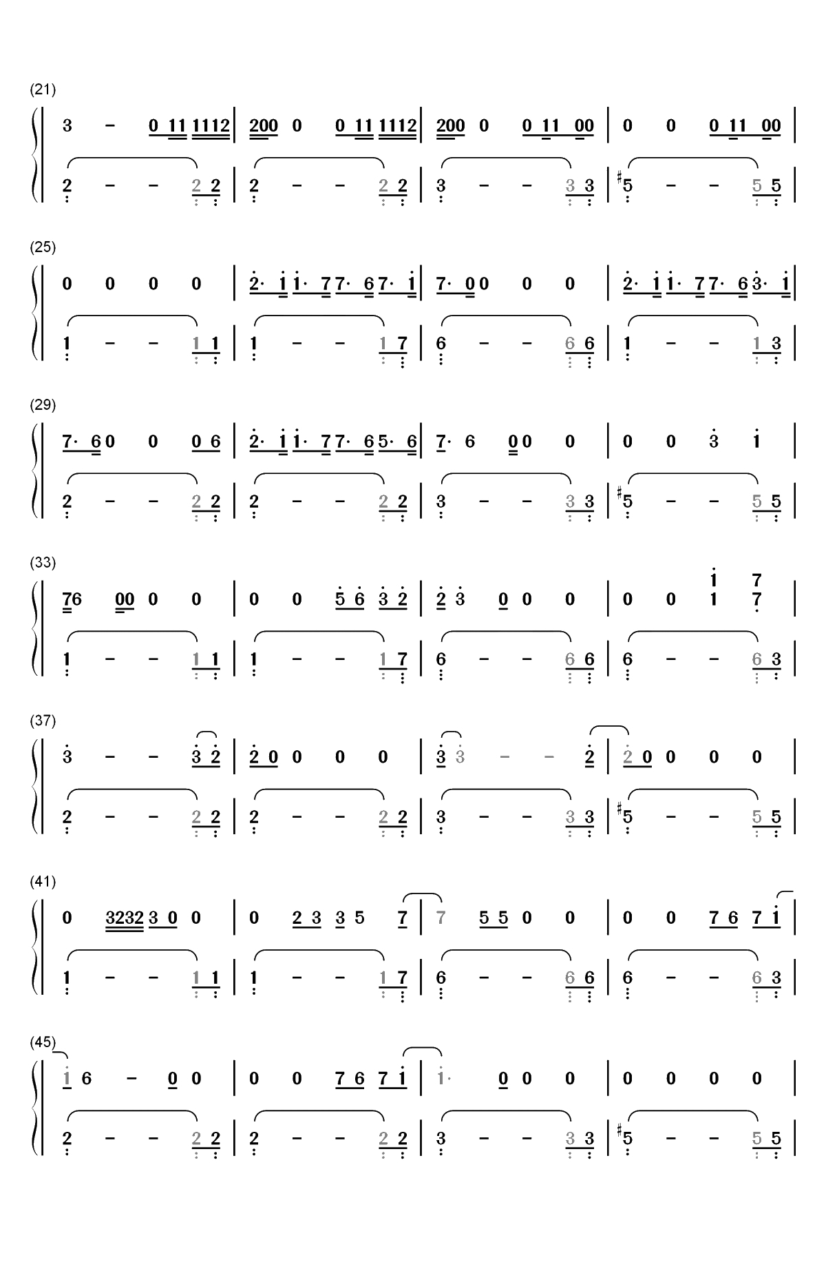 Slow Dancing in the Dark-Joji双手简谱预览2