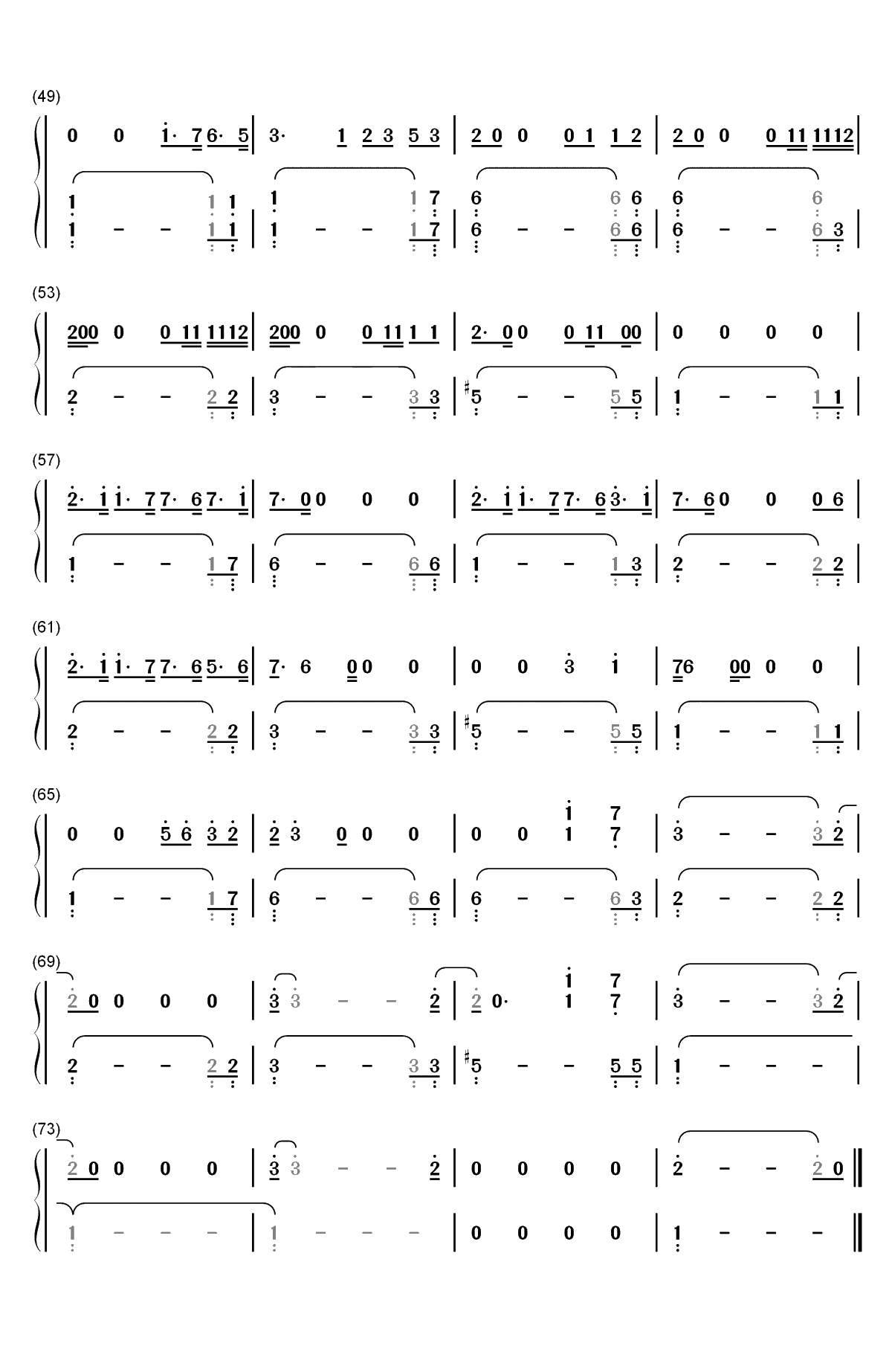 Slow Dancing in the Dark-Joji双手简谱预览3