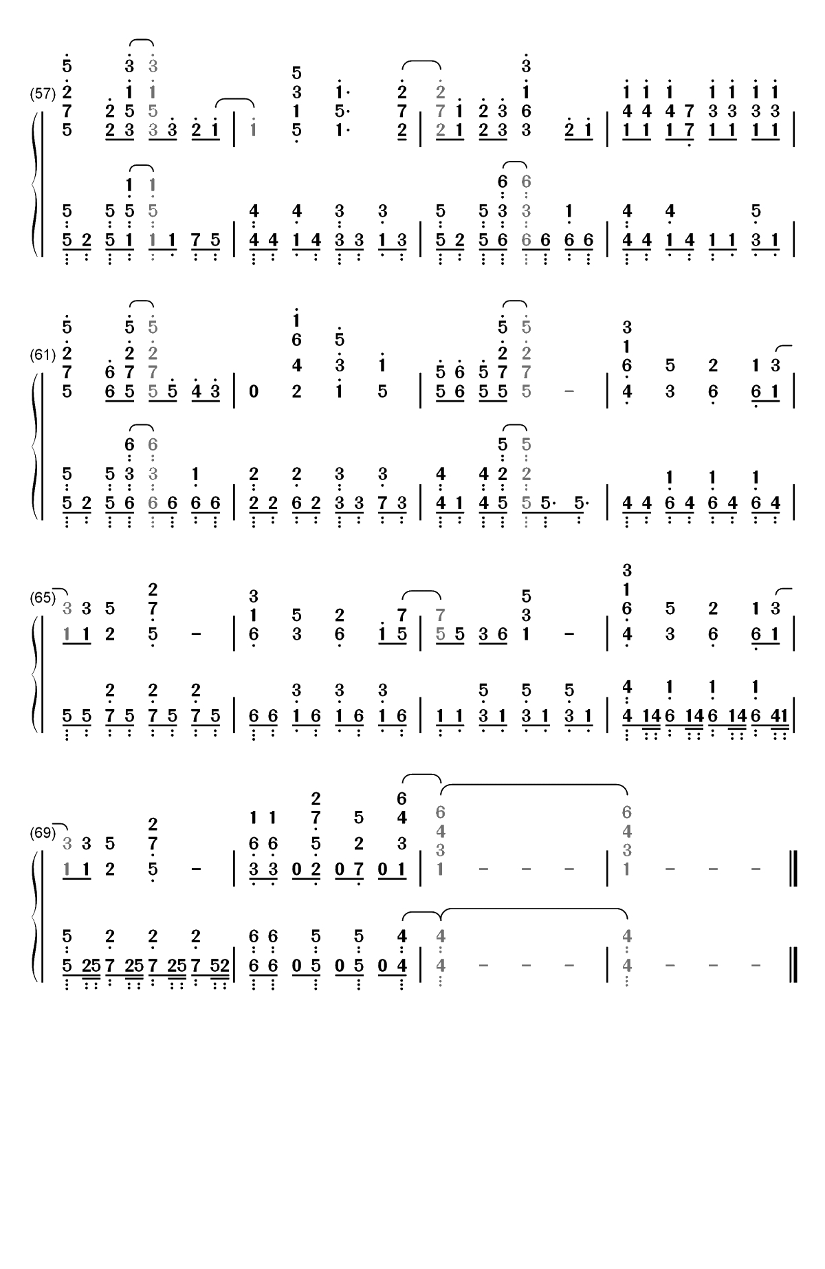 I Swear-约会大作战第三季OP双手简谱预览4