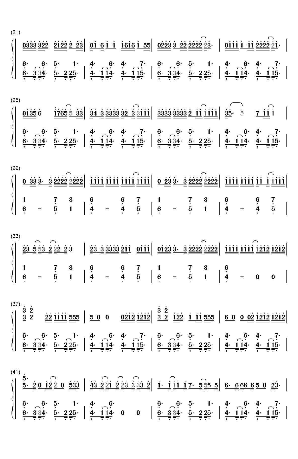 Eastside-Benny Blanco和Halsey和Khalid双手简谱预览2