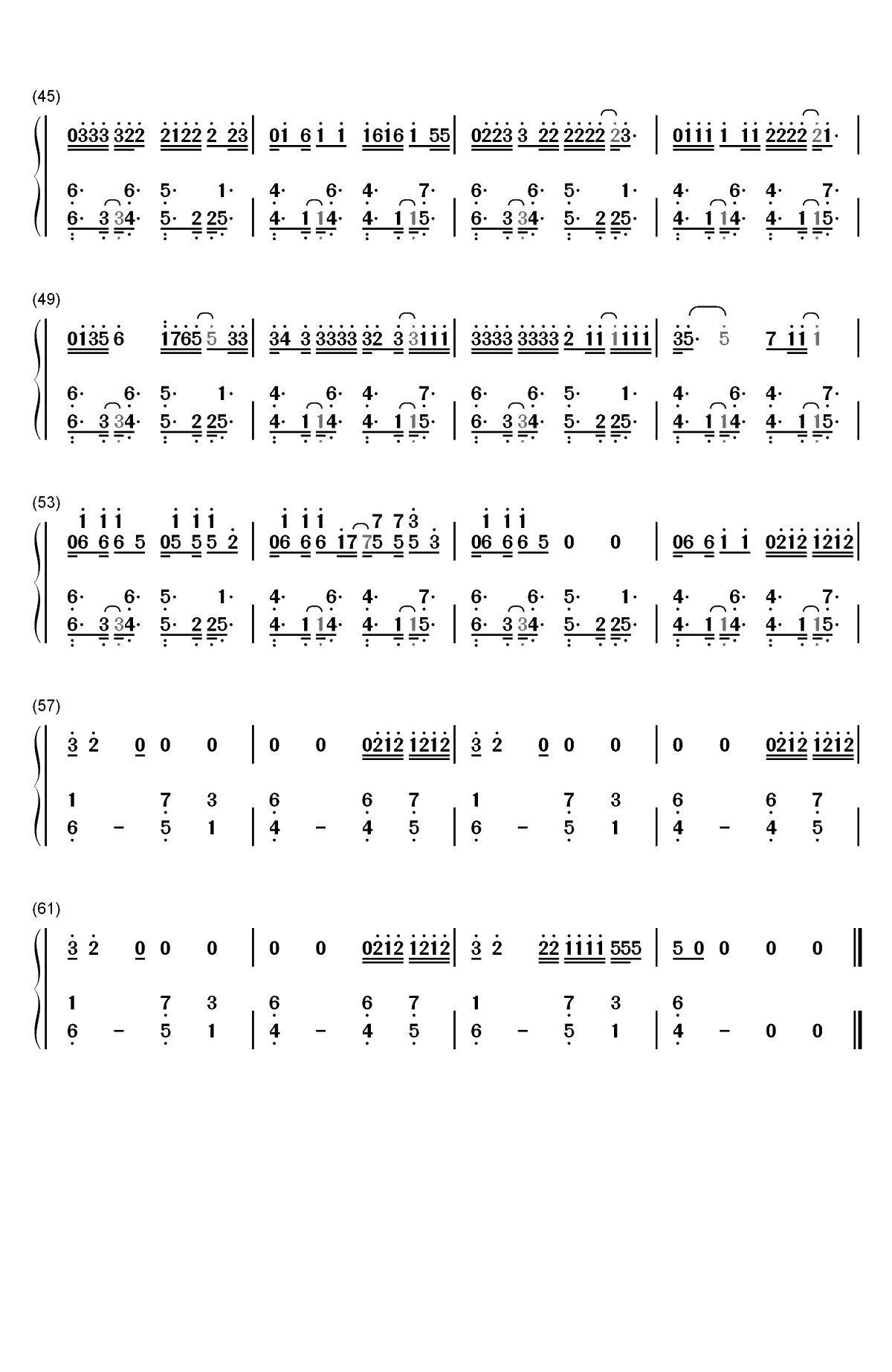 Eastside-Benny Blanco和Halsey和Khalid双手简谱预览3