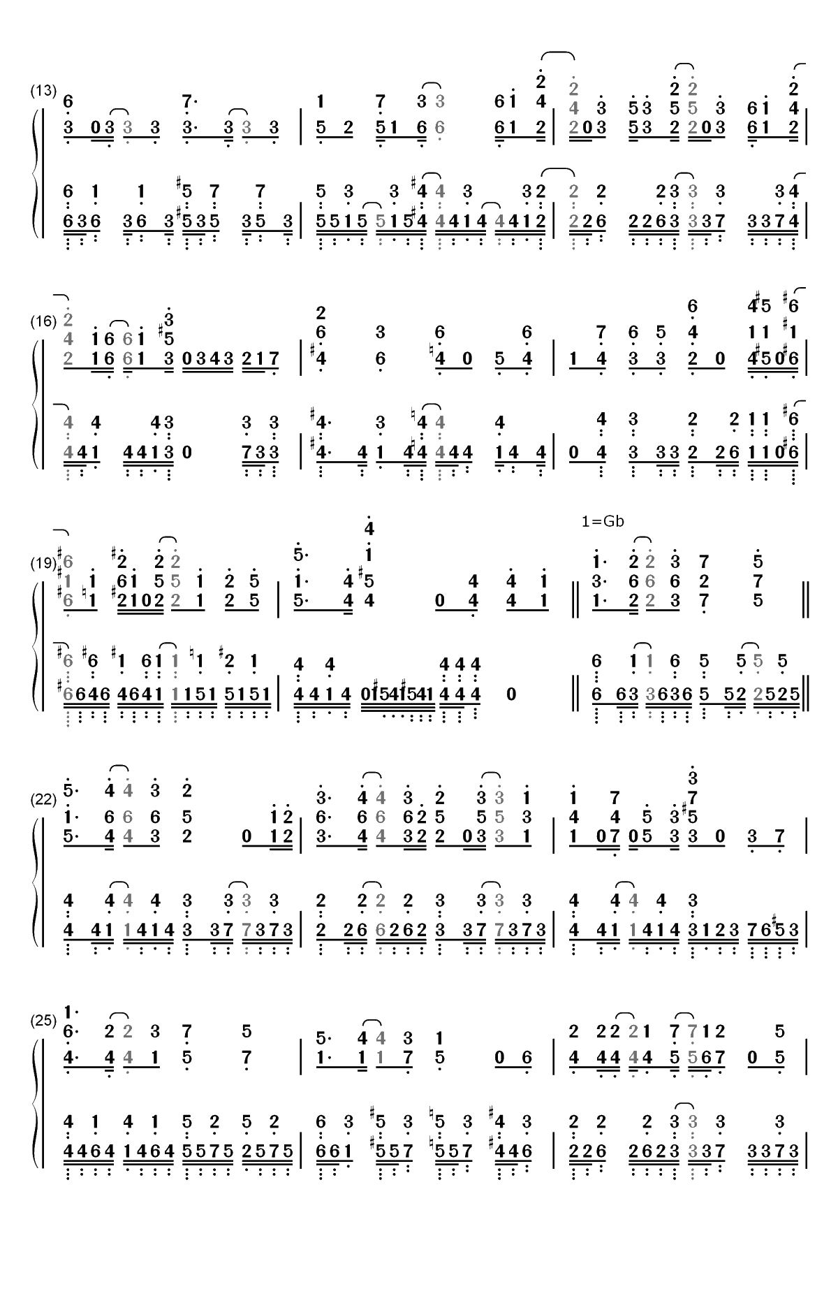 リベラシオン-尤利西斯贞德与炼金的骑士OP双手简谱预览2