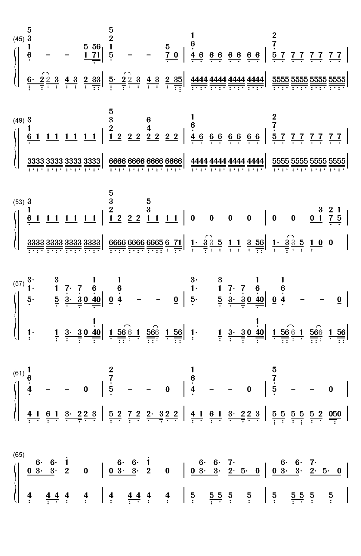 Rose-Colored Boy-Paramore双手简谱预览3