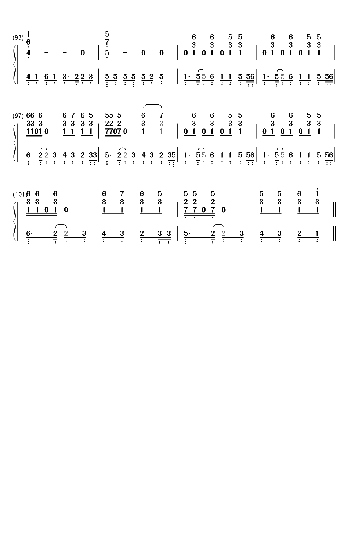 Rose-Colored Boy-Paramore双手简谱预览5