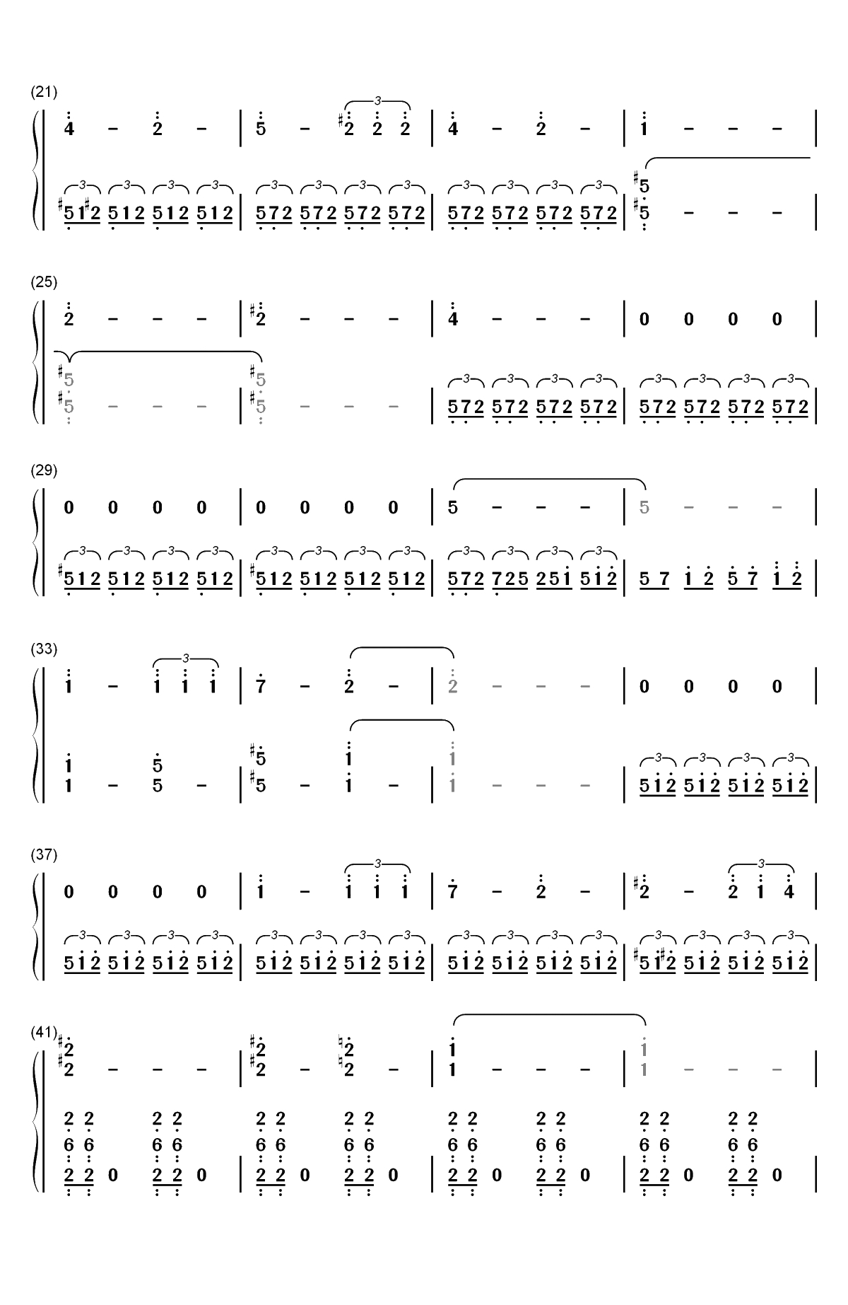 London Falling-星际迷航暗黑无界OST双手简谱预览2