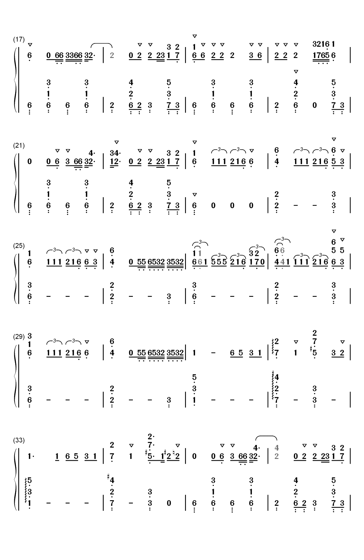 Break Up with Your Girlfriend I am Bored双手简谱预览2