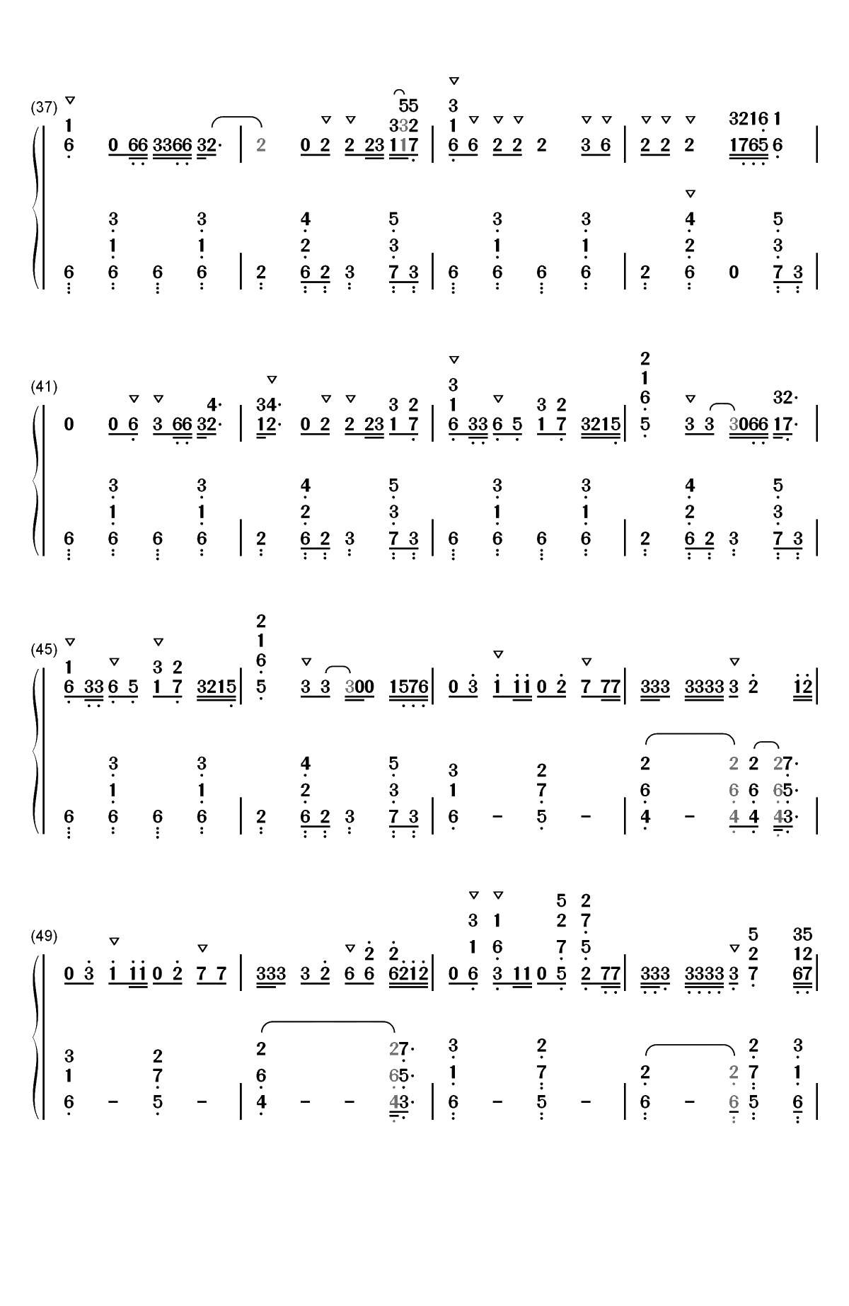 Break Up with Your Girlfriend I am Bored双手简谱预览3