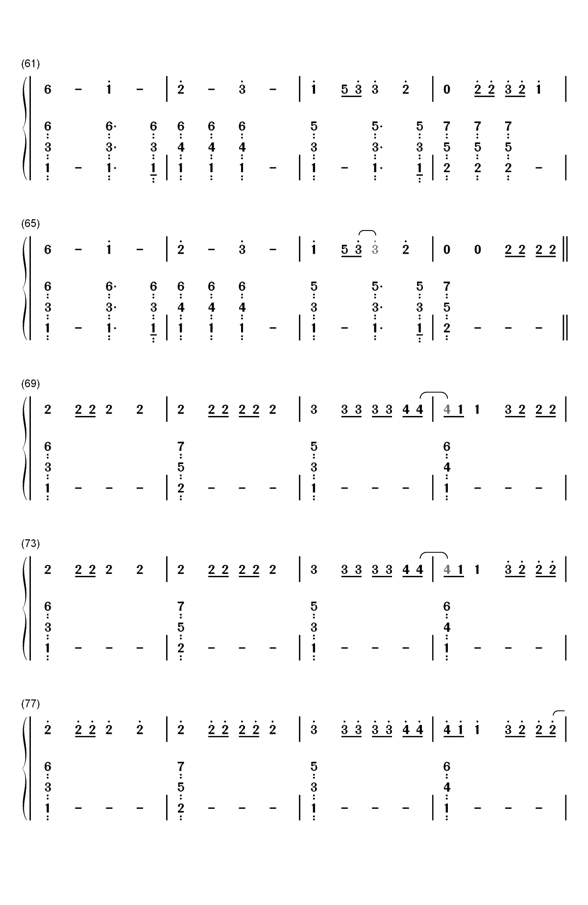 I Said Hi-Amy Shark双手简谱预览4