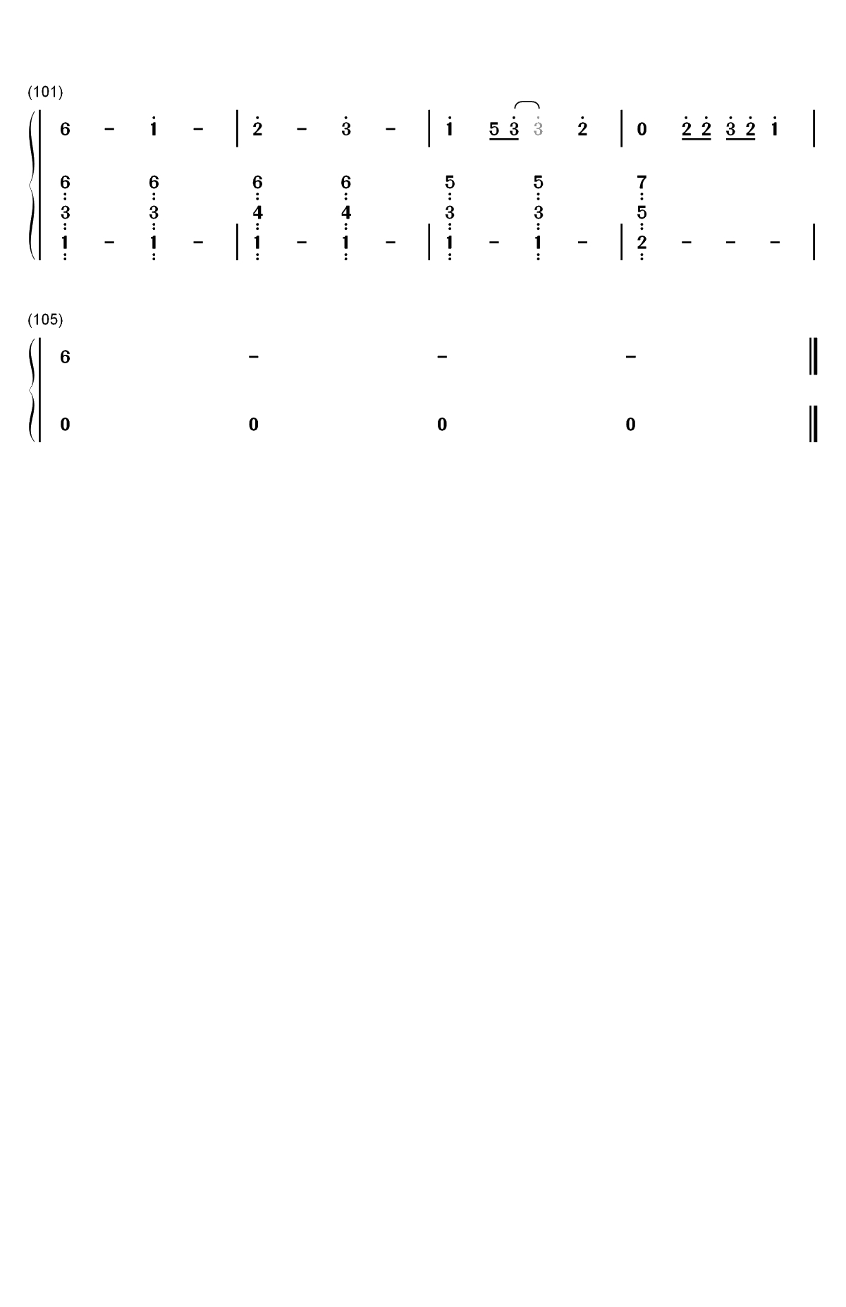 I Said Hi-Amy Shark双手简谱预览6