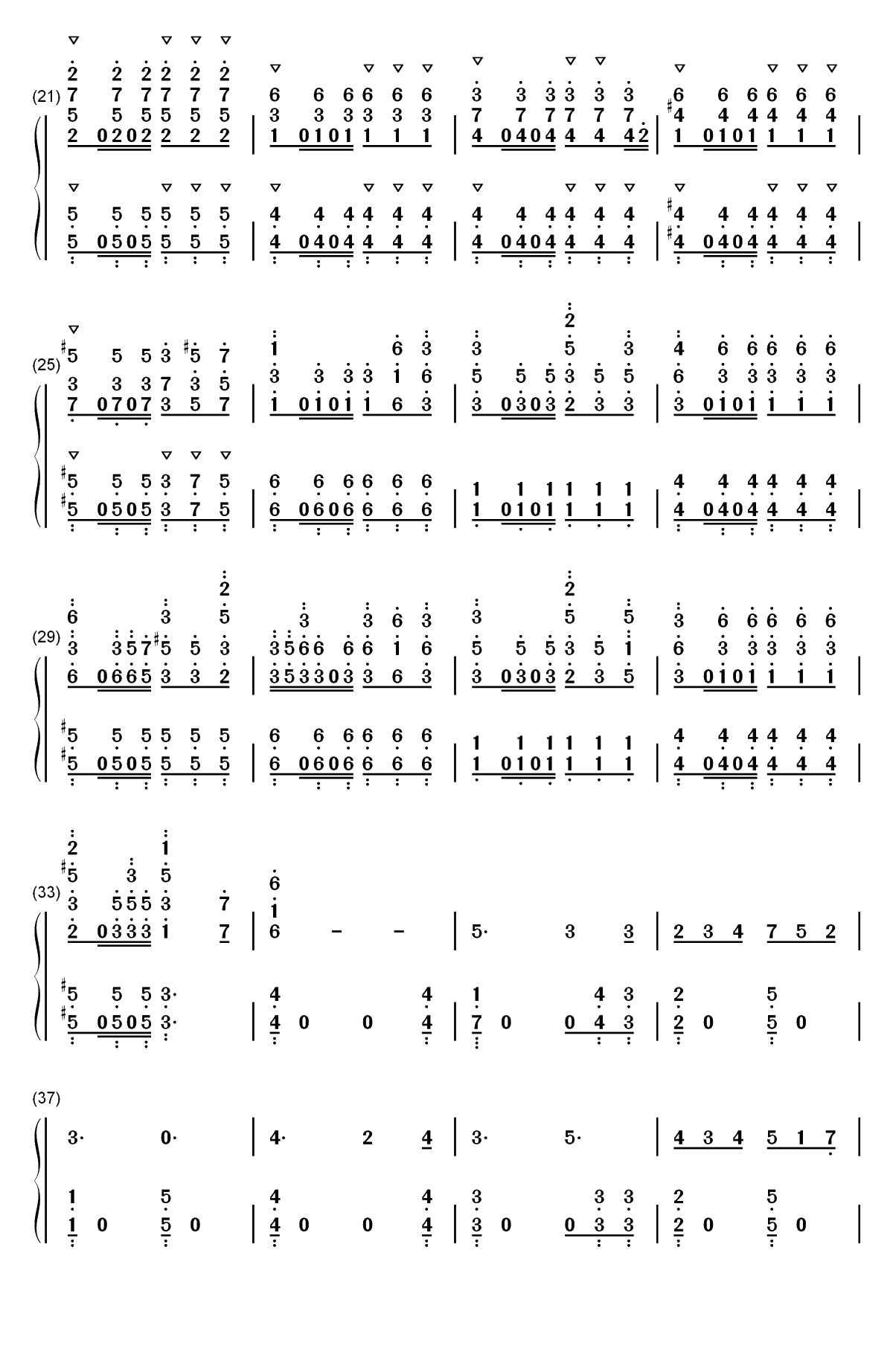 Within-哥布林杀手OST双手简谱预览2