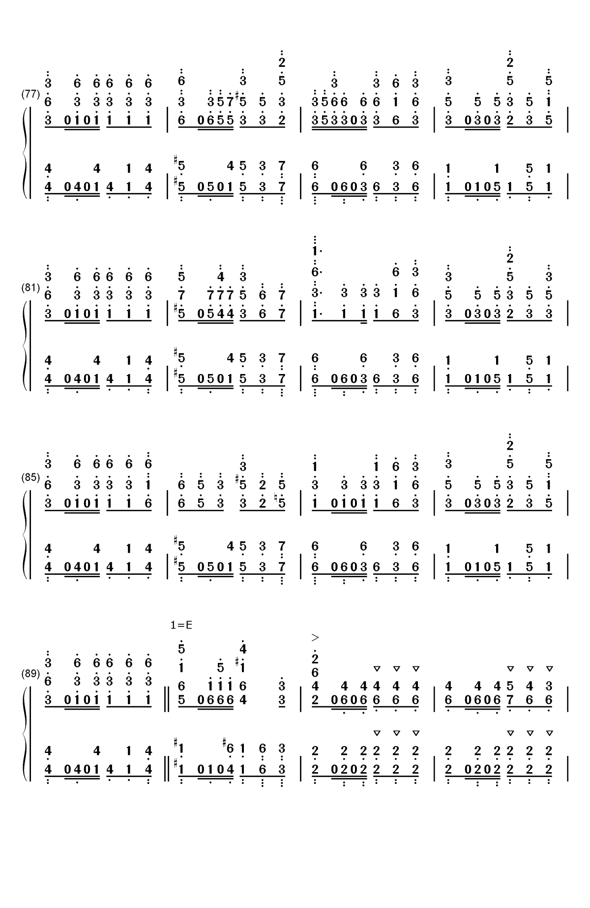 Within-哥布林杀手OST双手简谱预览5