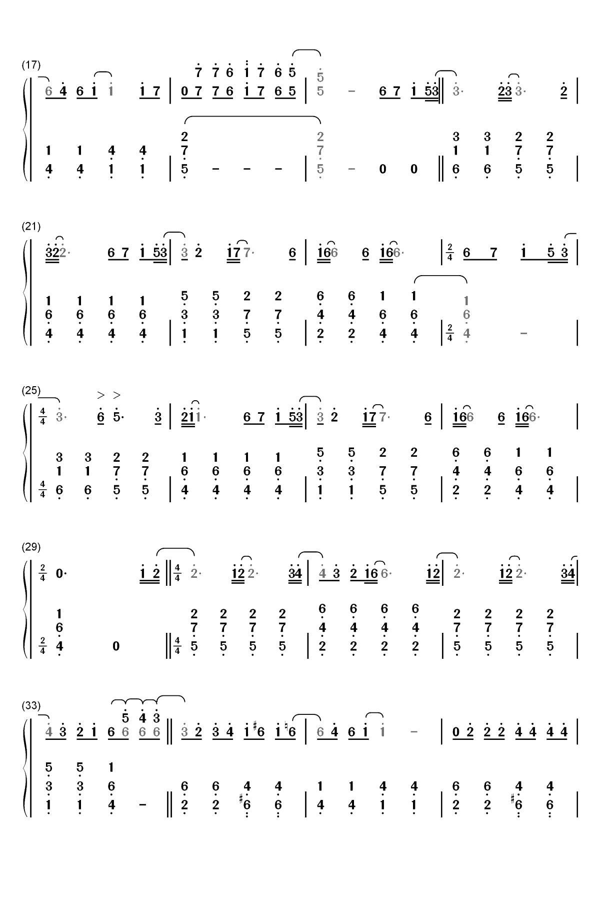 Life Eternal-Ghost双手简谱预览2