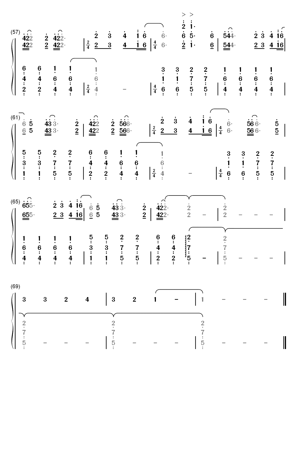 Life Eternal-Ghost双手简谱预览4