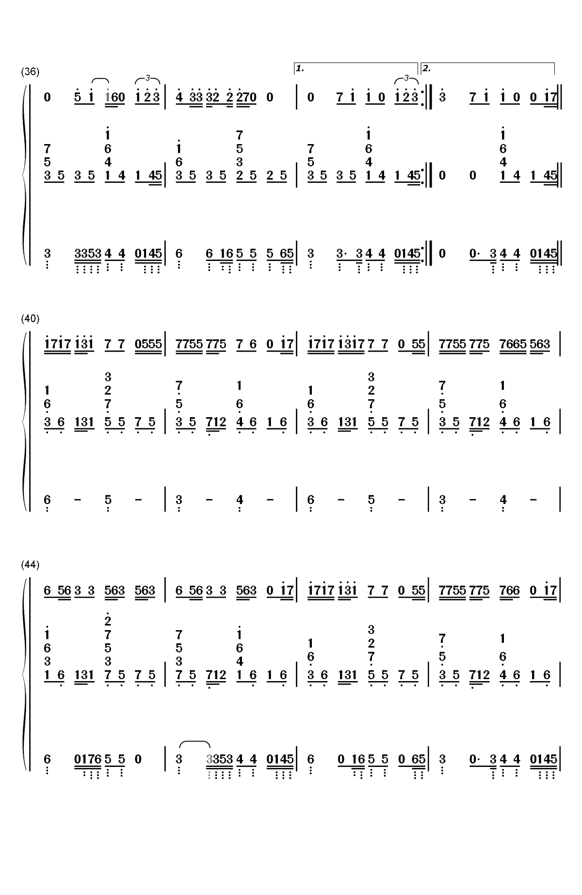 Let Me Down Slowly-Alec Benjamin双手简谱预览4