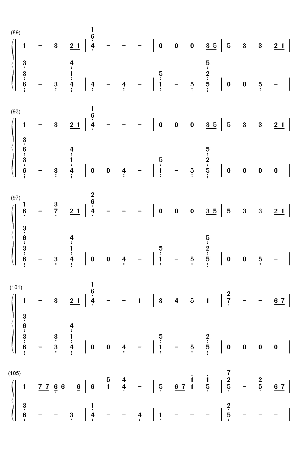 Waste It On Me-Steve Aoki ft BTS双手简谱预览5