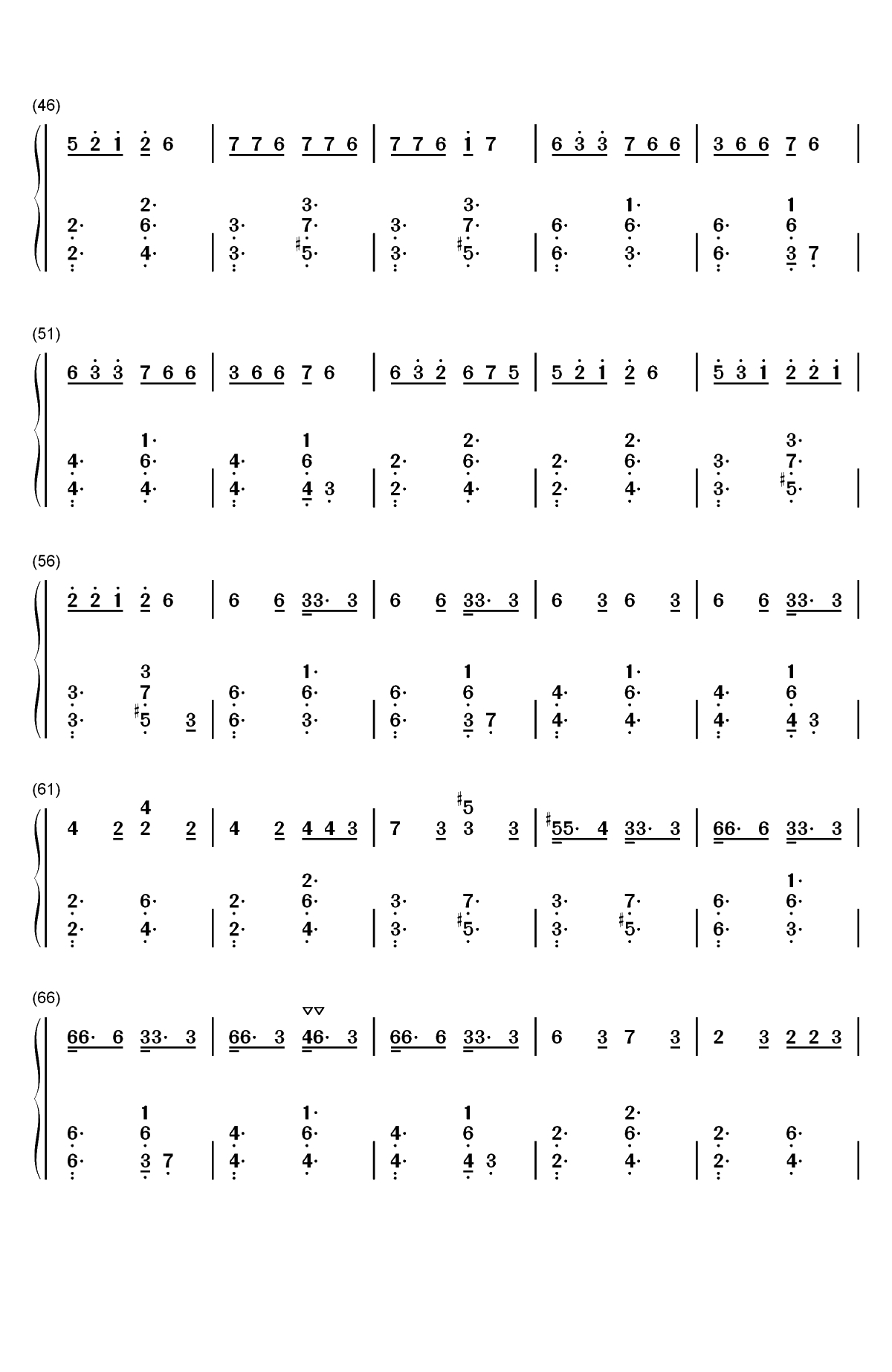 7 Rings-Ariana Grande双手简谱预览3