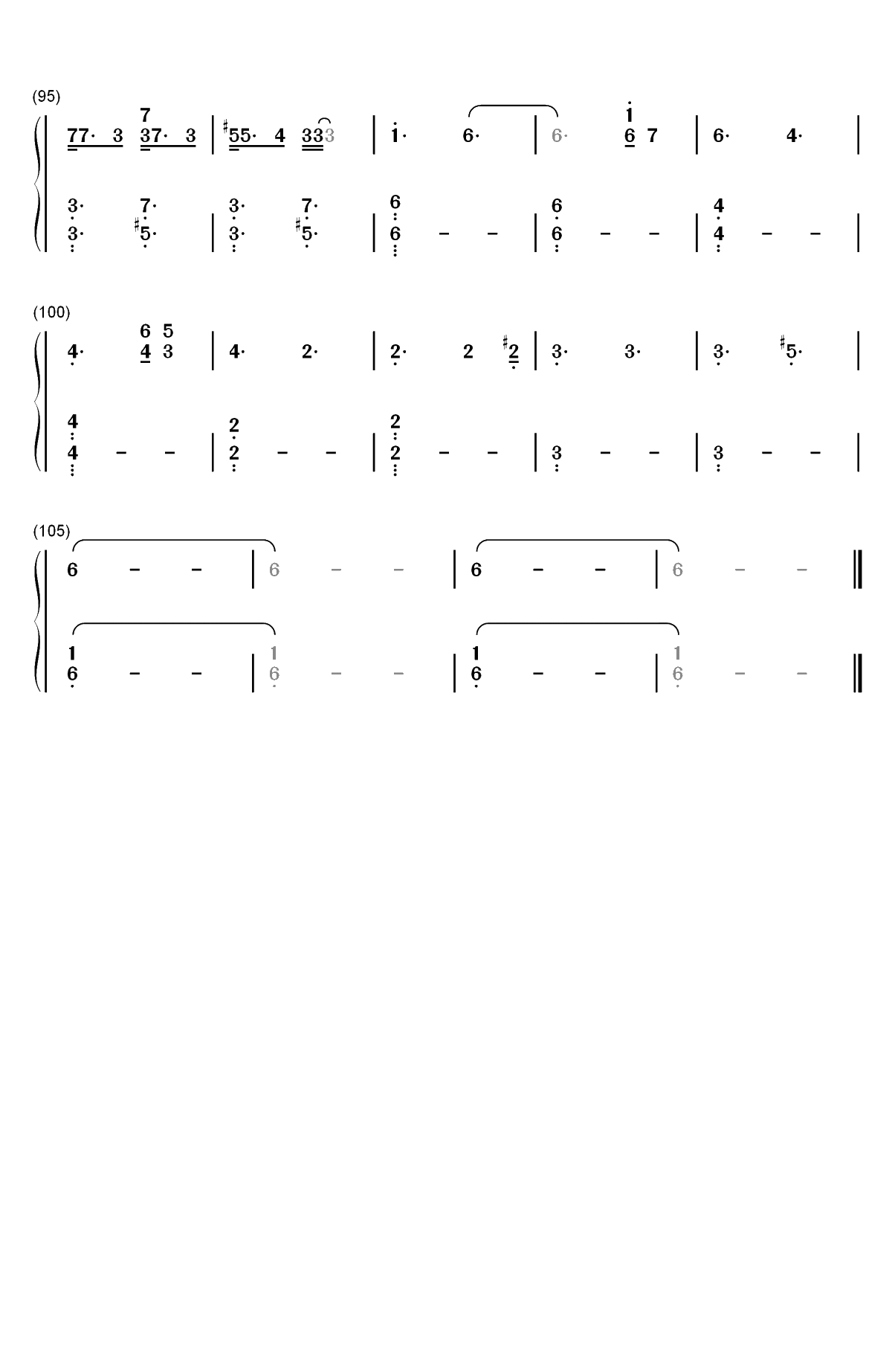 7 Rings-Ariana Grande双手简谱预览5