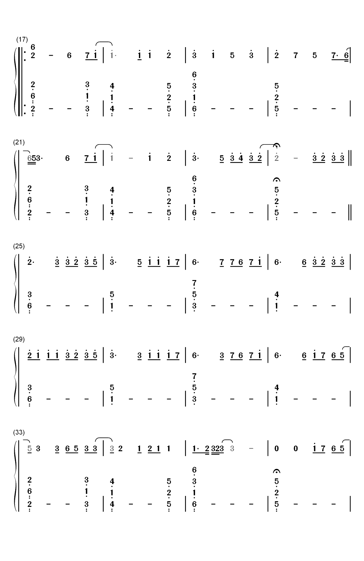 Fire on Fire-兔子共和国主题曲双手简谱预览2