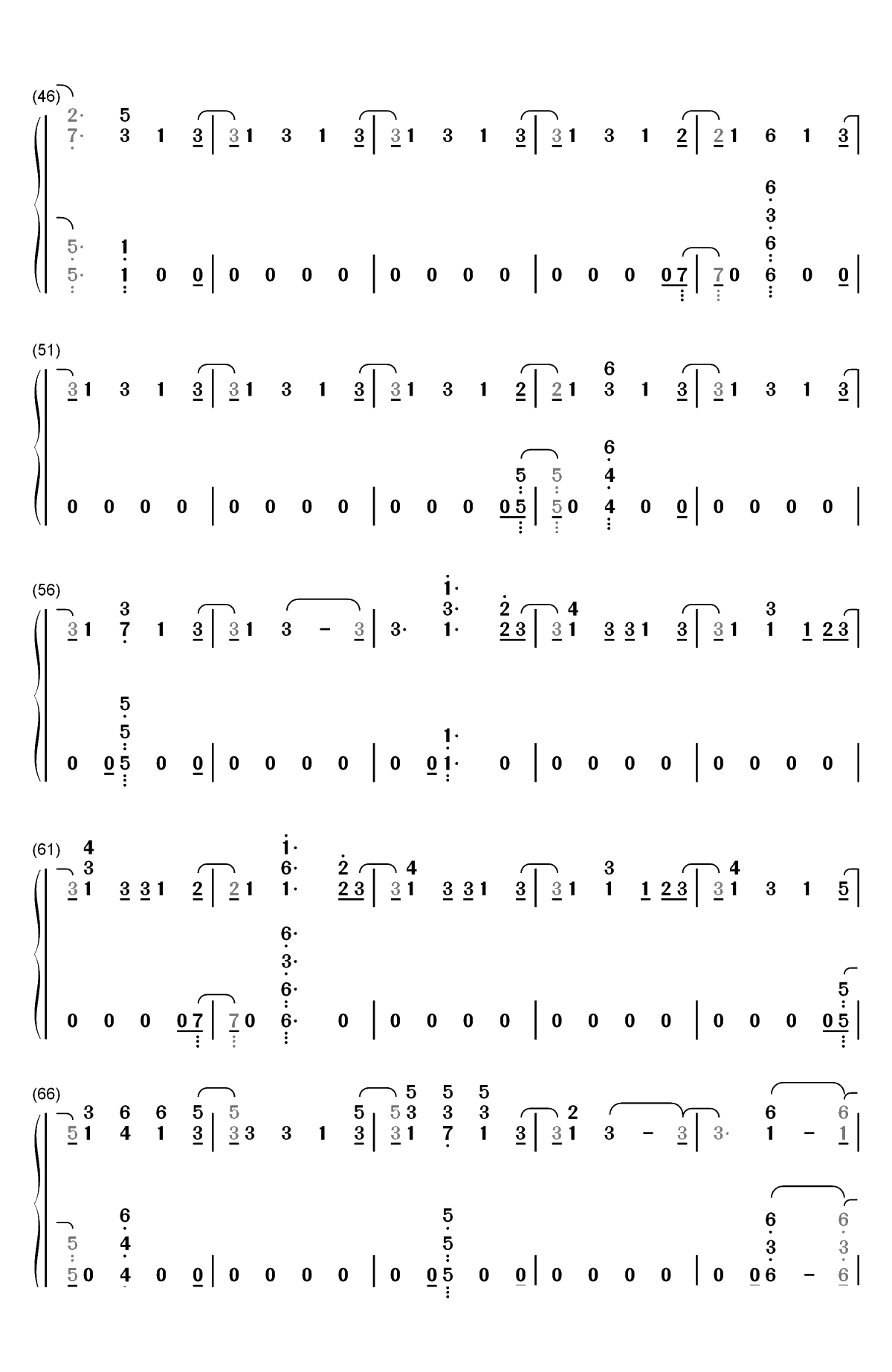 This Is Me-马戏之王OST双手简谱预览3