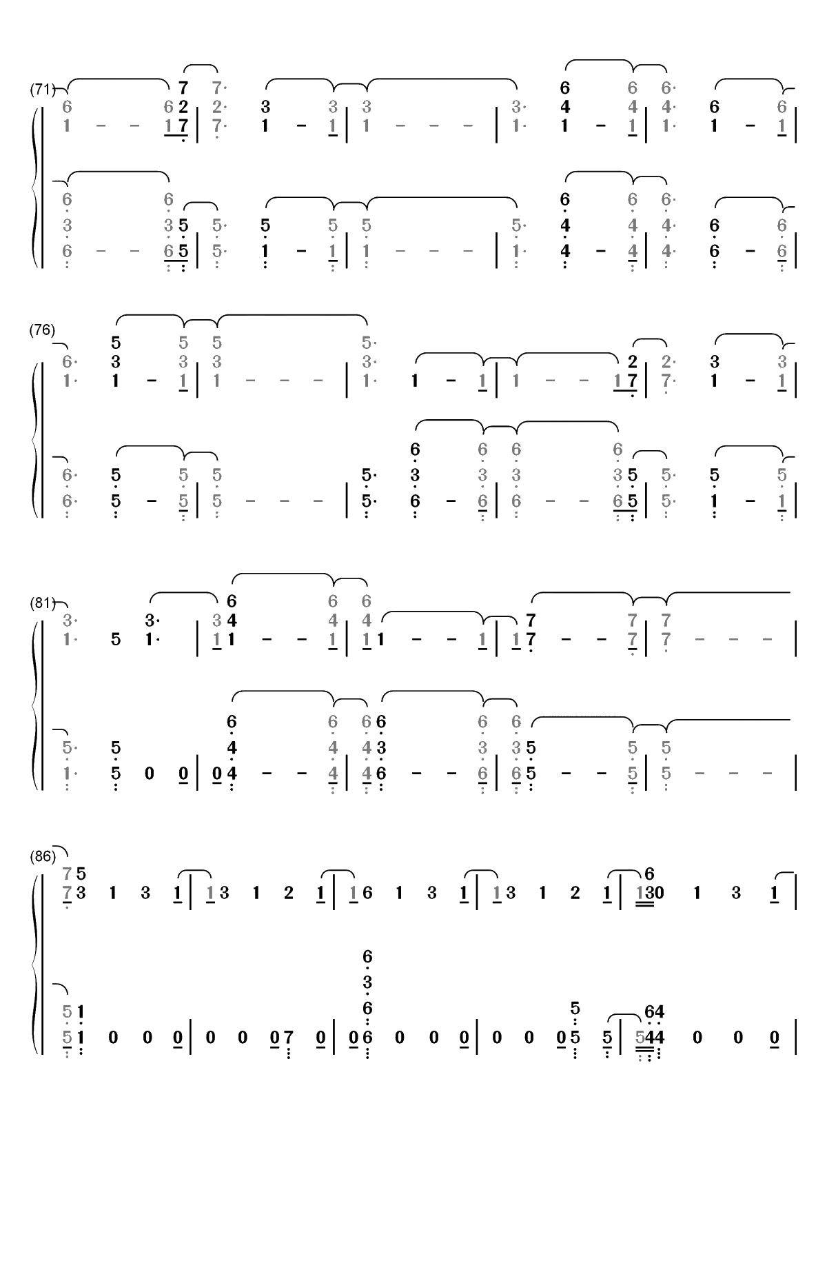 This Is Me-马戏之王OST双手简谱预览4